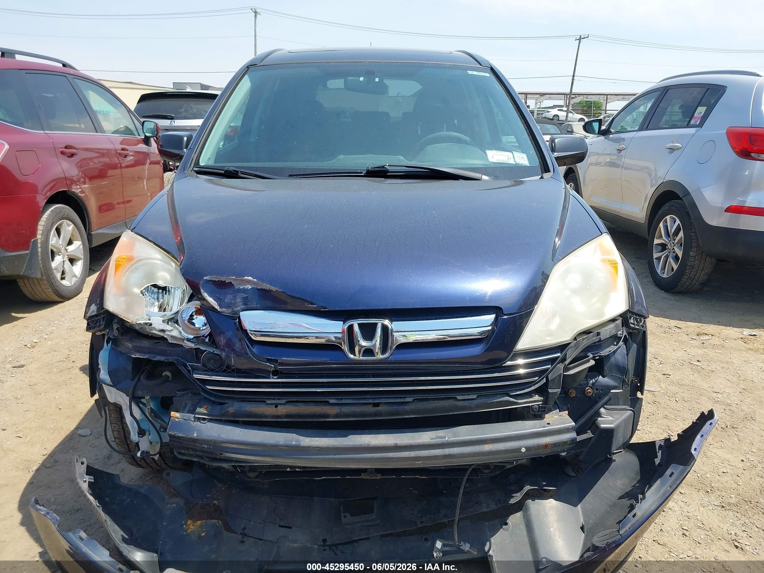 2007 Honda Cr-v Ex Dark Blue vin: JHLRE48577C097161