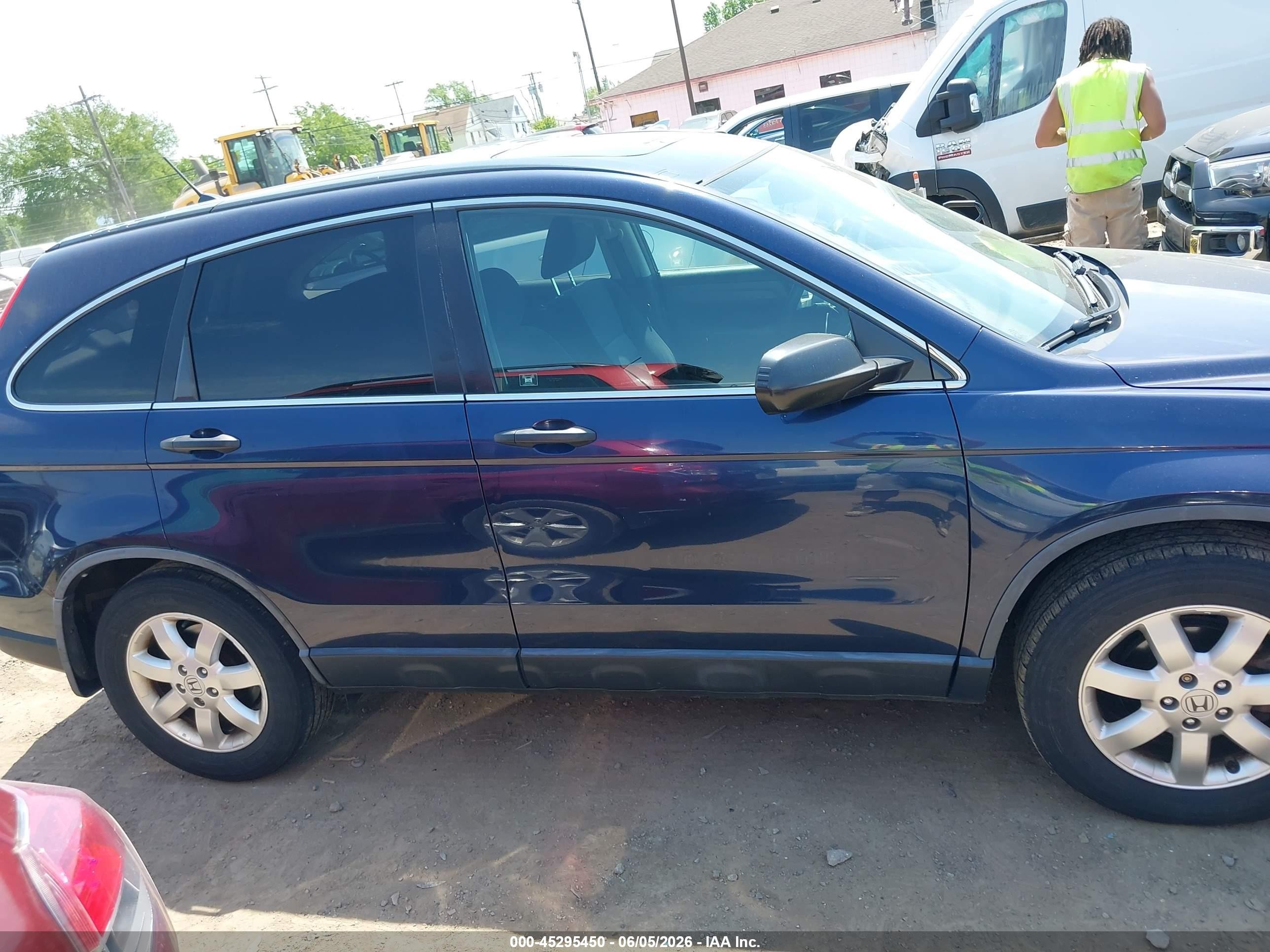 2007 Honda Cr-v Ex Dark Blue vin: JHLRE48577C097161