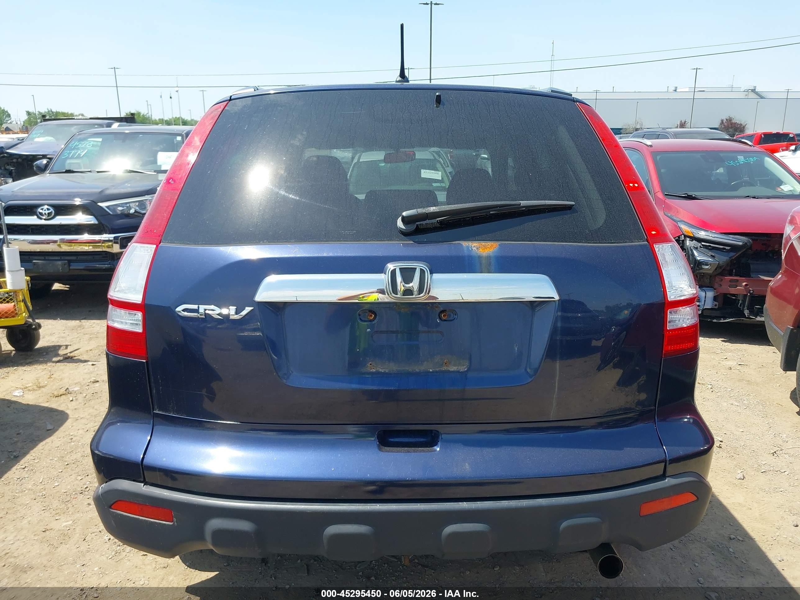 2007 Honda Cr-v Ex Dark Blue vin: JHLRE48577C097161