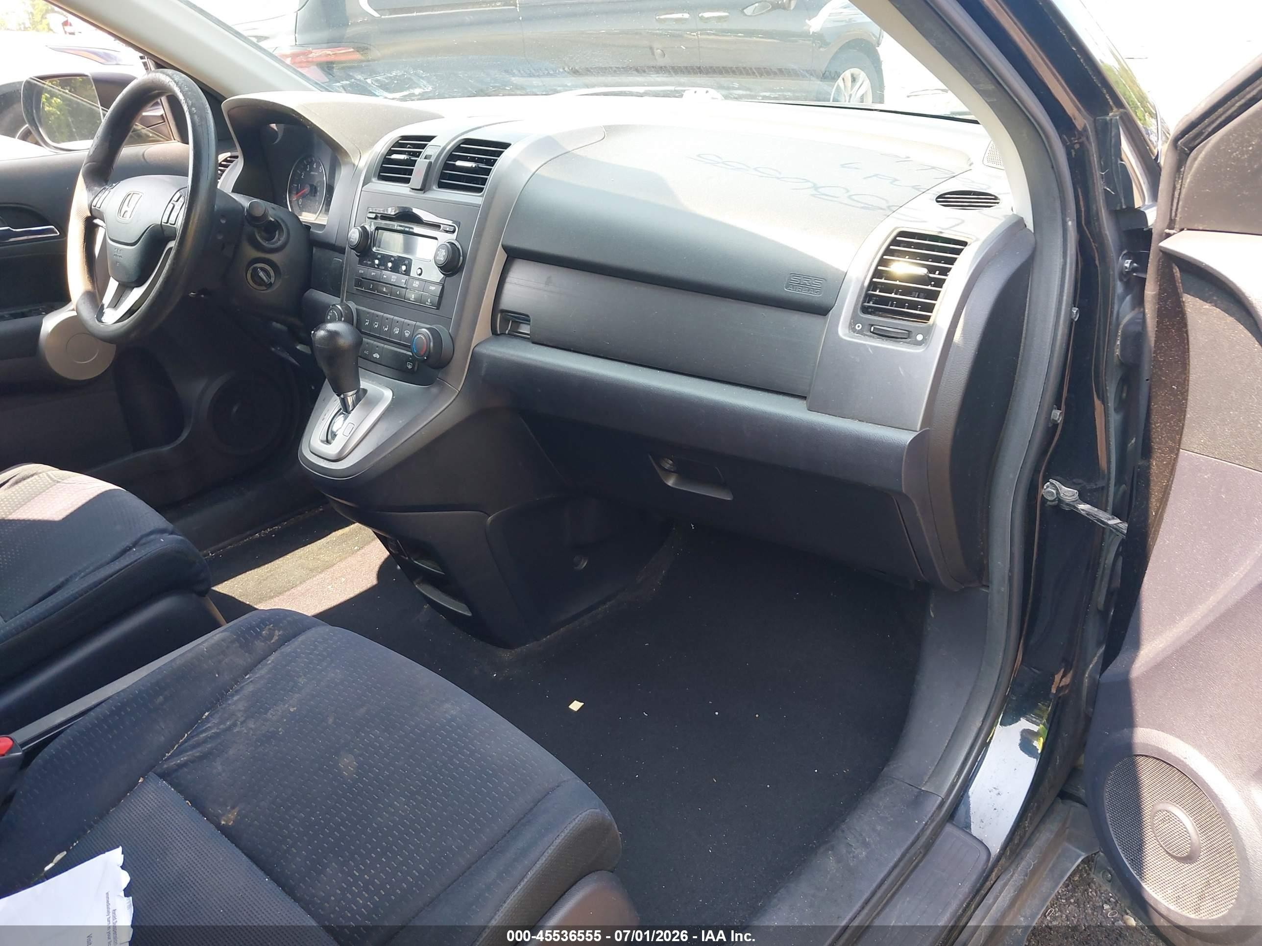 2007 Honda Cr-v Ex Black vin: JHLRE48577C109728