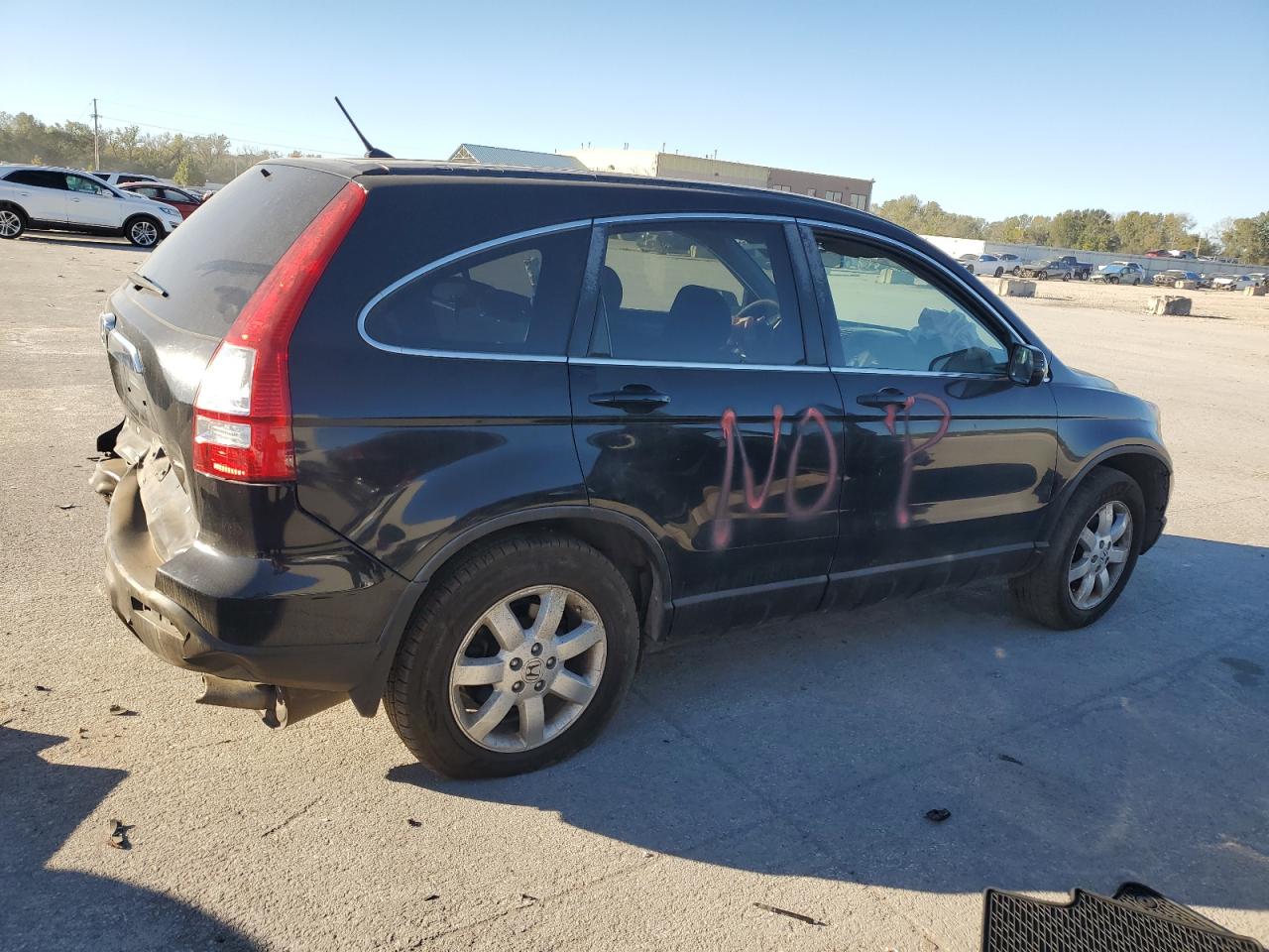 2008 Honda Cr-v Ex Black vin: JHLRE48578C008092