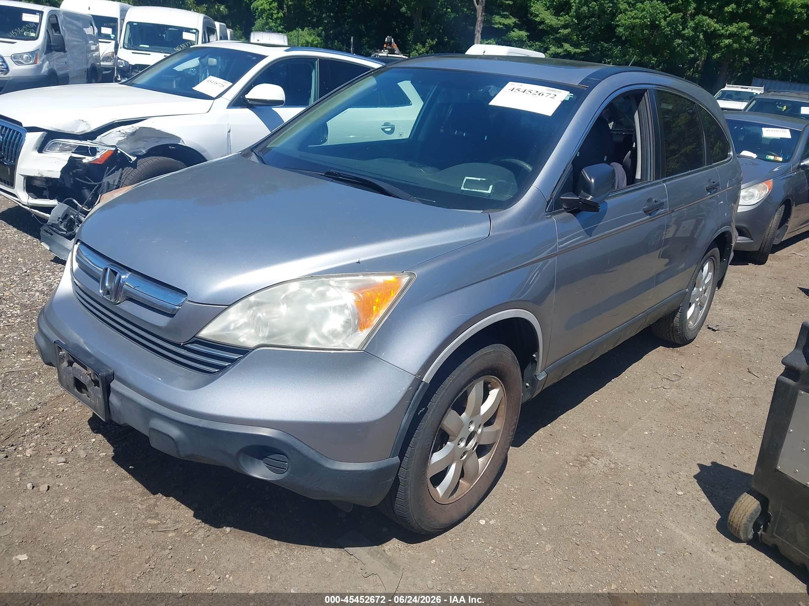 2008 Honda Cr-v Ex Silver vin: JHLRE48578C012126