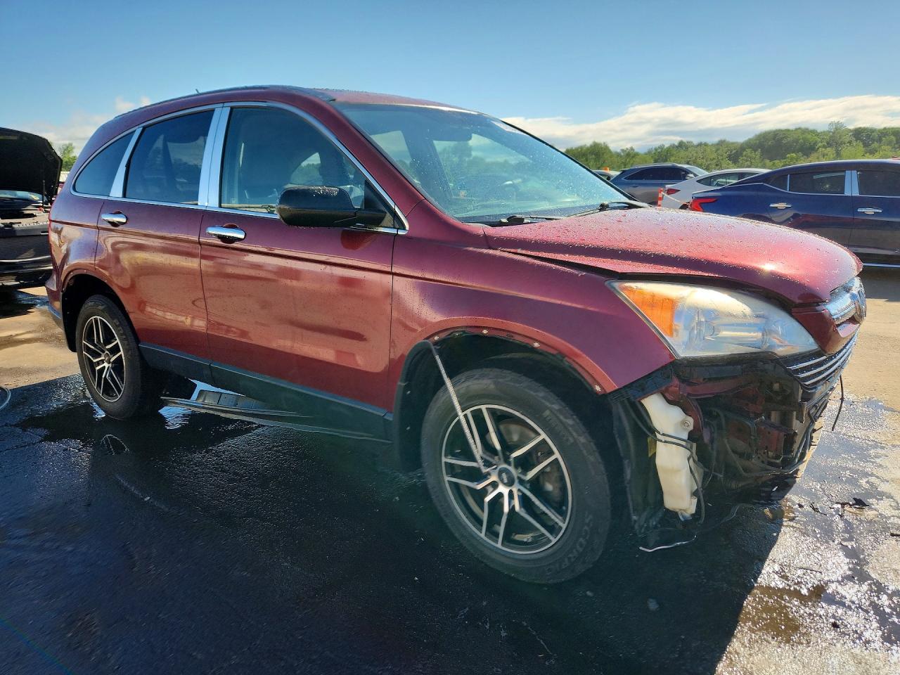 2008 Honda Cr-v Ex Burgundy vin: JHLRE48578C032201