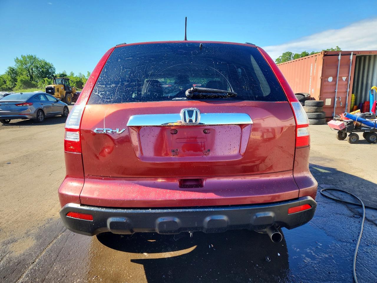 2008 Honda Cr-v Ex Burgundy vin: JHLRE48578C032201