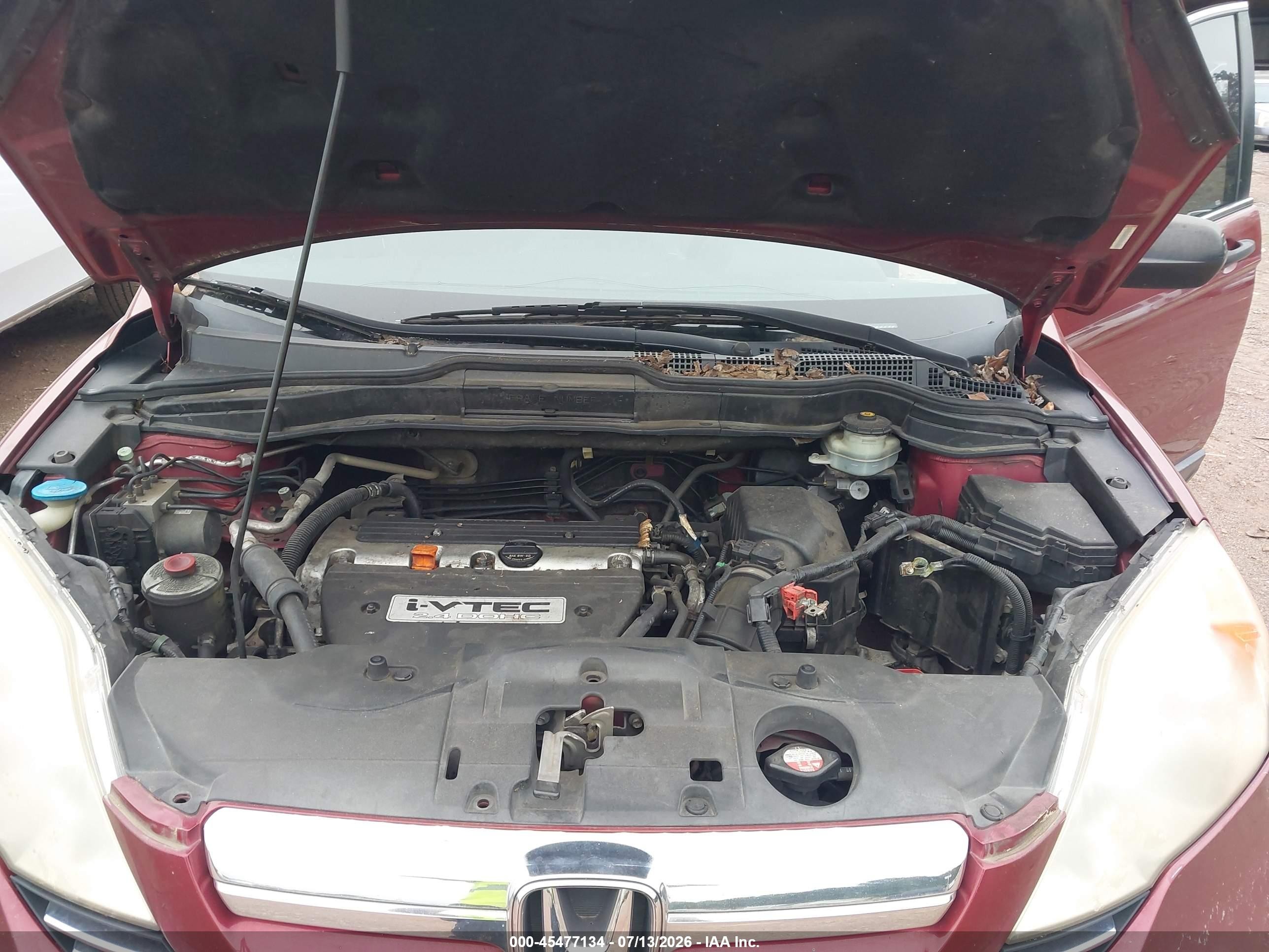 2008 Honda Cr-v Ex Red vin: JHLRE48578C045367