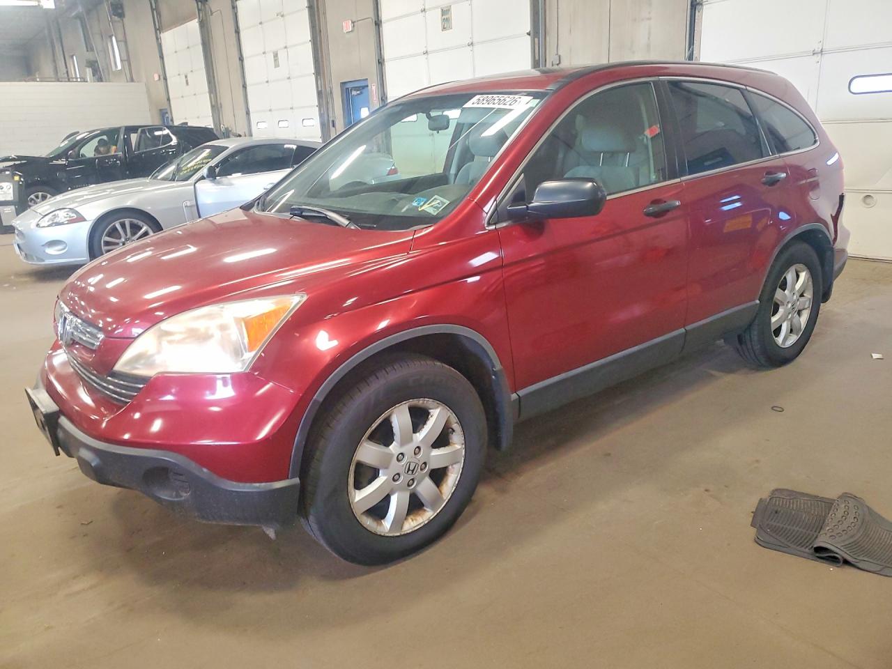 2007 Honda Cr-v Ex Red vin: JHLRE48587C019438