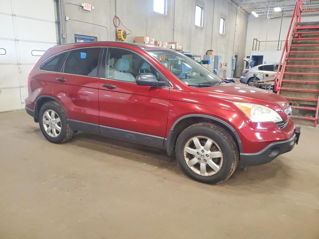 2007 Honda Cr-v Ex Red vin: JHLRE48587C019438
