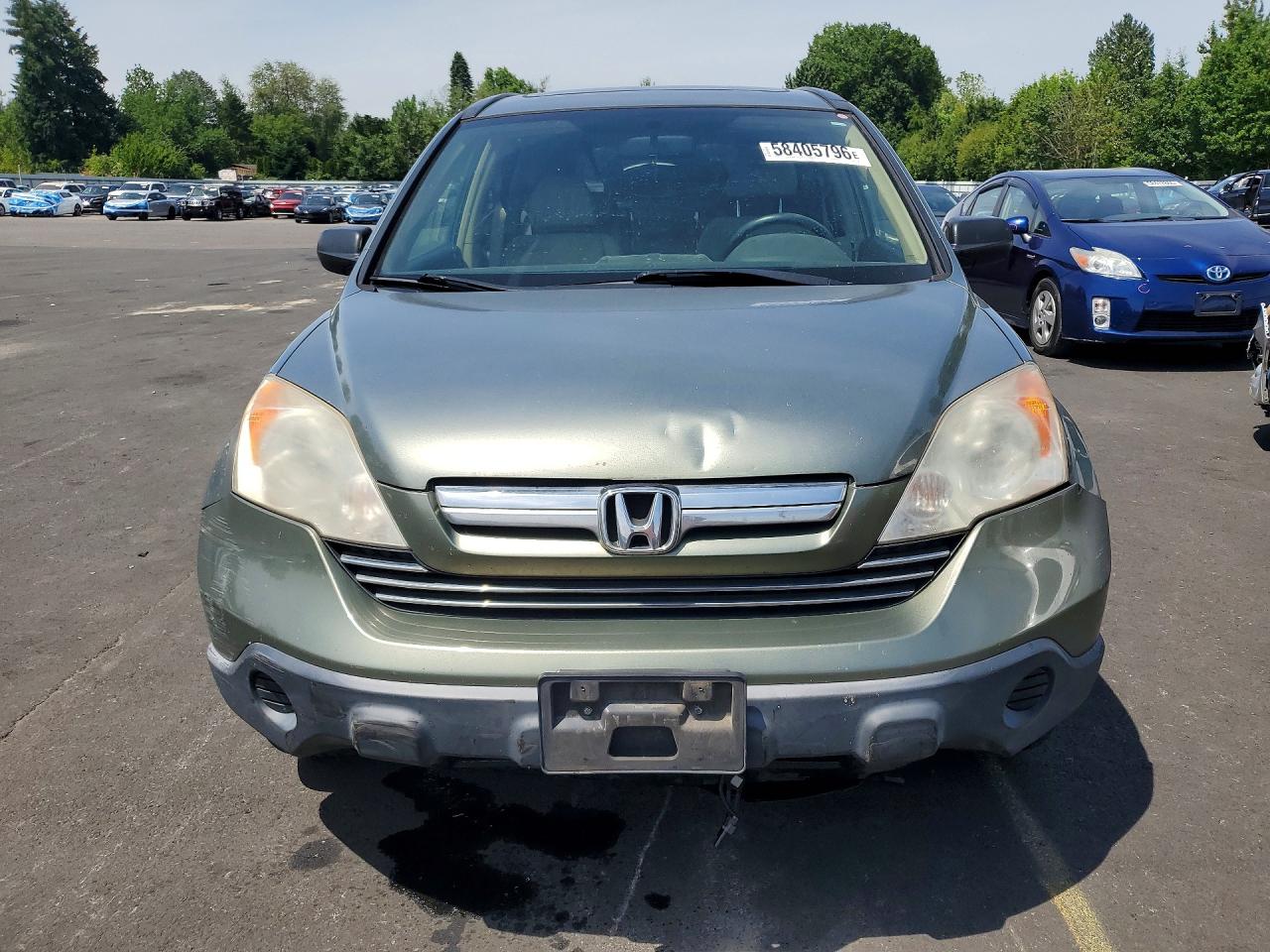2007 Honda Cr-v Ex Green vin: JHLRE48587C047840
