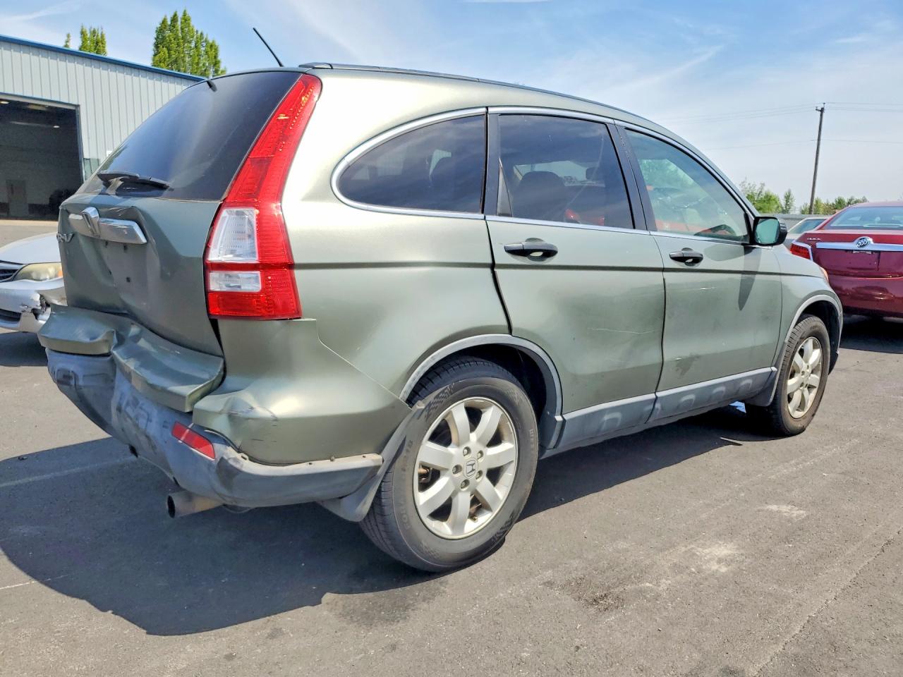 2007 Honda Cr-v Ex Green vin: JHLRE48587C047840
