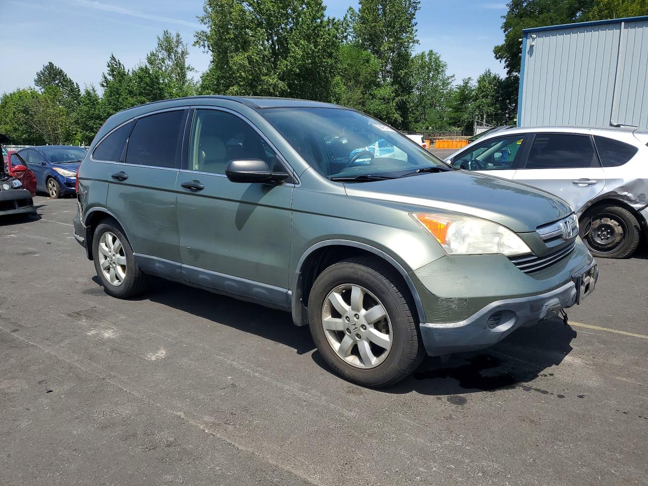 2007 Honda Cr-v Ex Green vin: JHLRE48587C047840