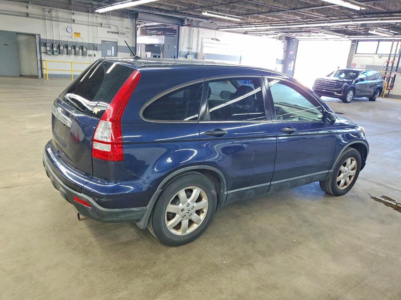 2007 Honda Cr-v Ex Blue vin: JHLRE48587C059423