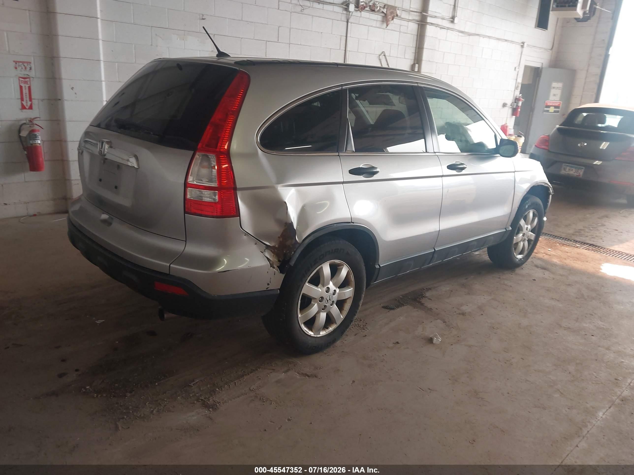 2007 Honda Cr-v Ex Silver vin: JHLRE48587C059499