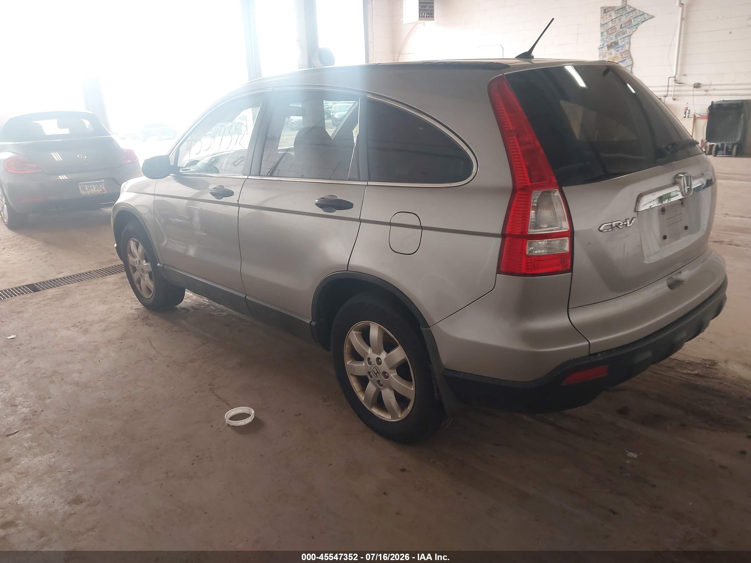 2007 Honda Cr-v Ex Silver vin: JHLRE48587C059499