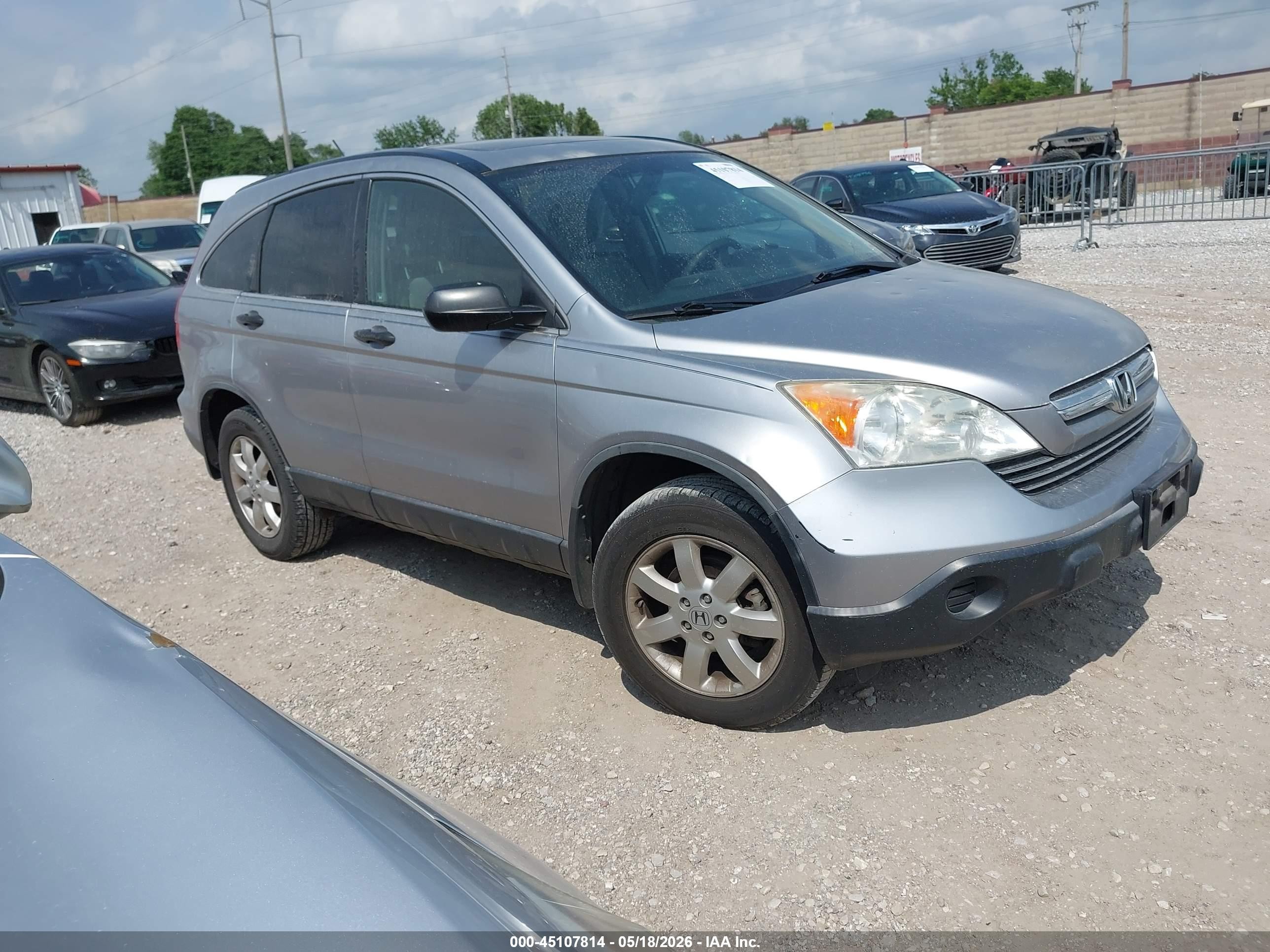 2007 Honda Cr-v Ex Silver vin: JHLRE48587C063505