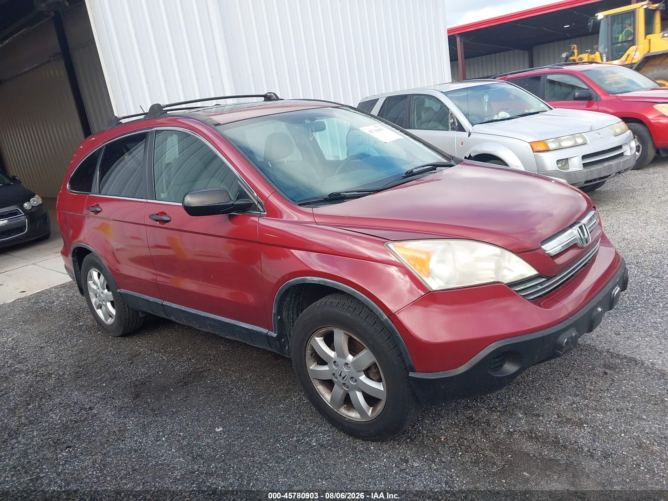 2007 Honda Cr-v Ex Maroon vin: JHLRE48587C068610