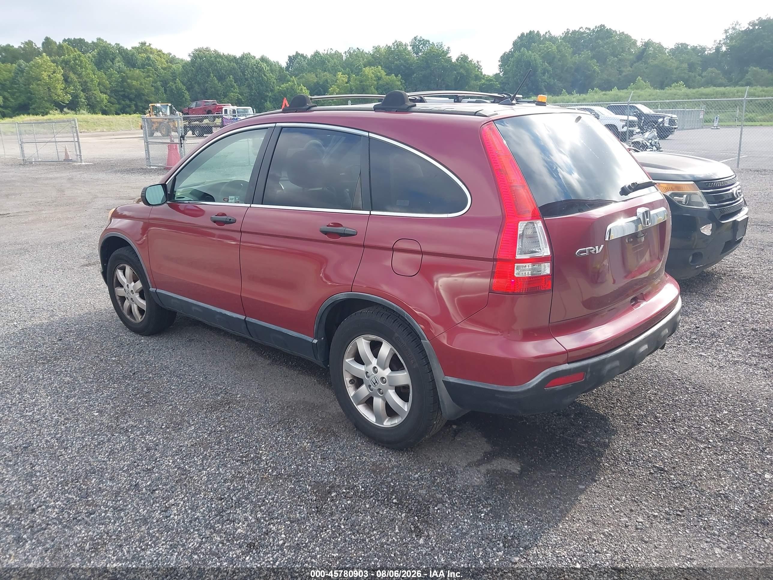 2007 Honda Cr-v Ex Maroon vin: JHLRE48587C068610
