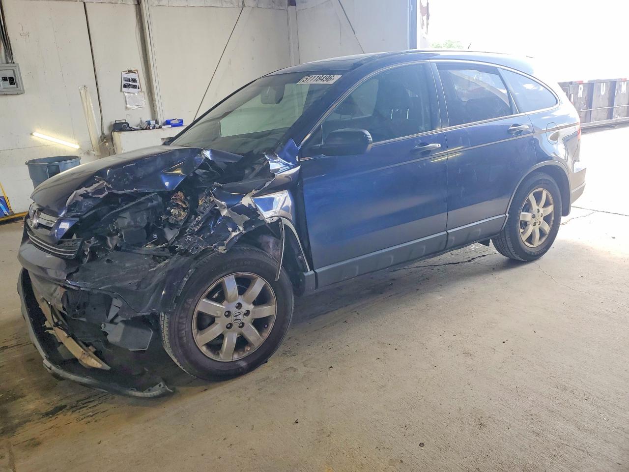 2007 Honda Cr-v Ex Blue vin: JHLRE48587C069241