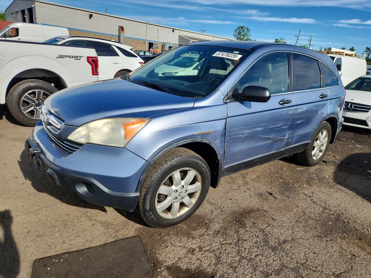 2007 Honda Cr-v Ex Turquoise vin: JHLRE48587C071782