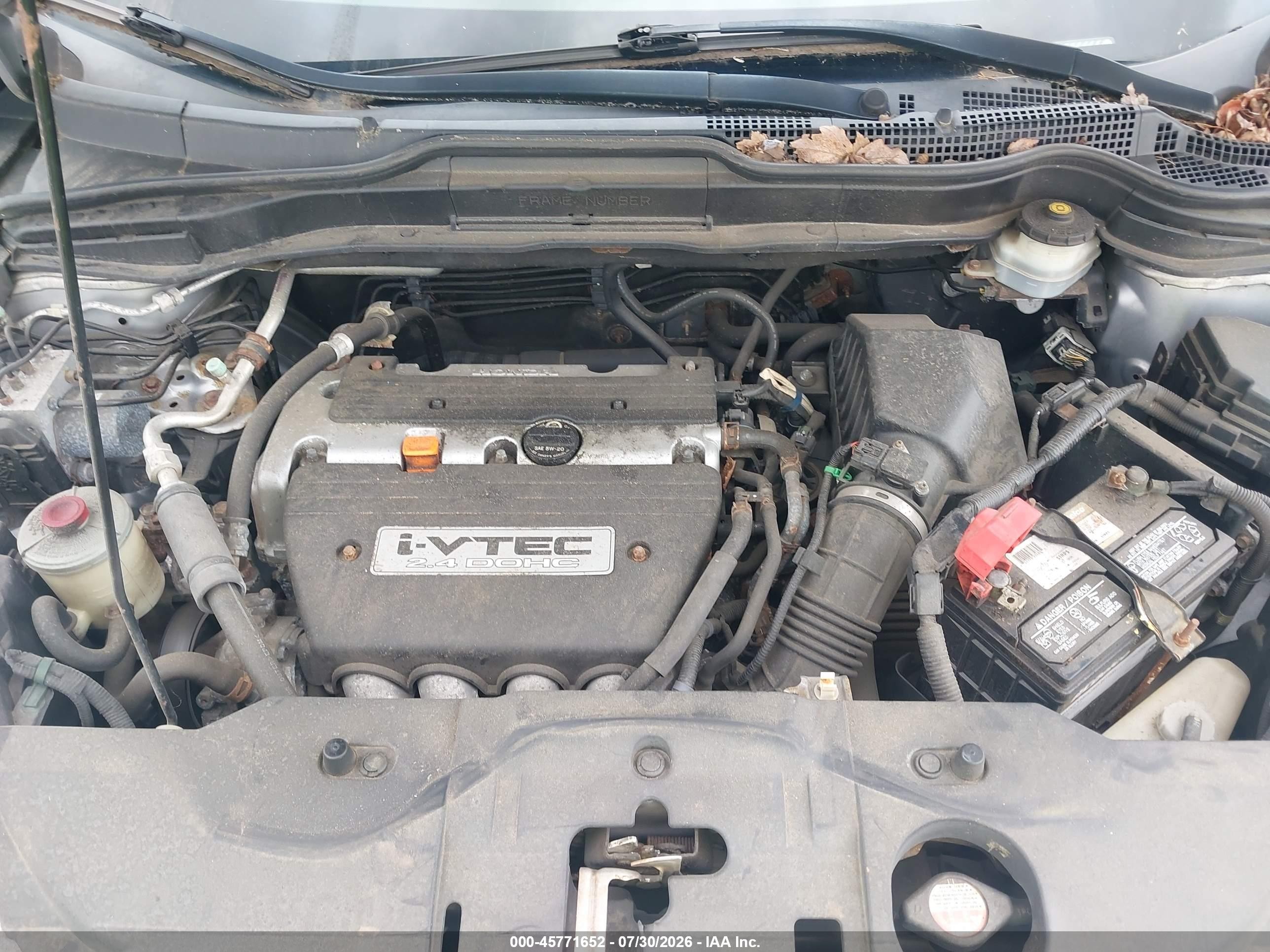 2007 Honda Cr-v Ex Silver vin: JHLRE48587C072737