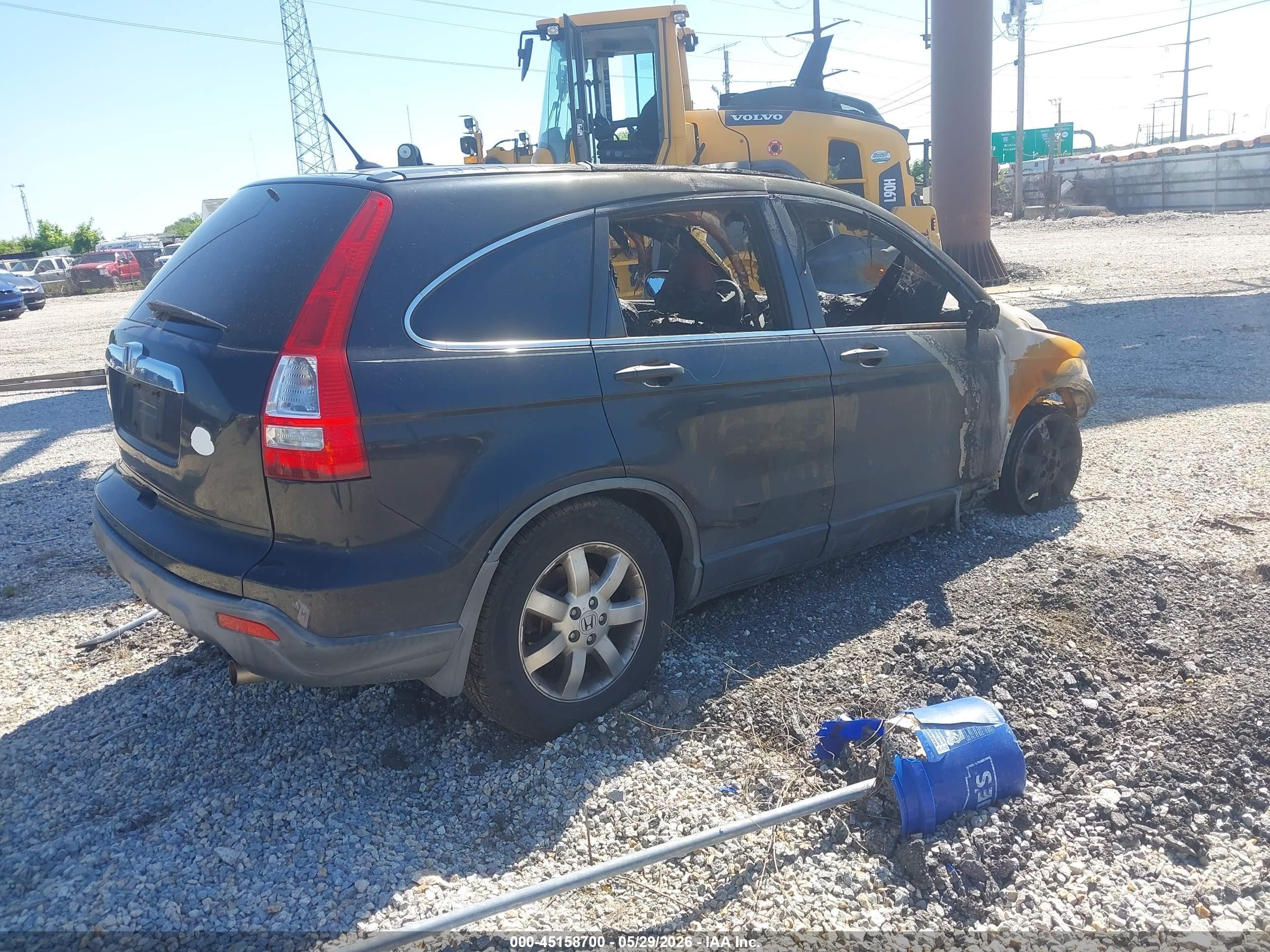 2007 Honda Cr-v Ex Черный vin: JHLRE48587C097900