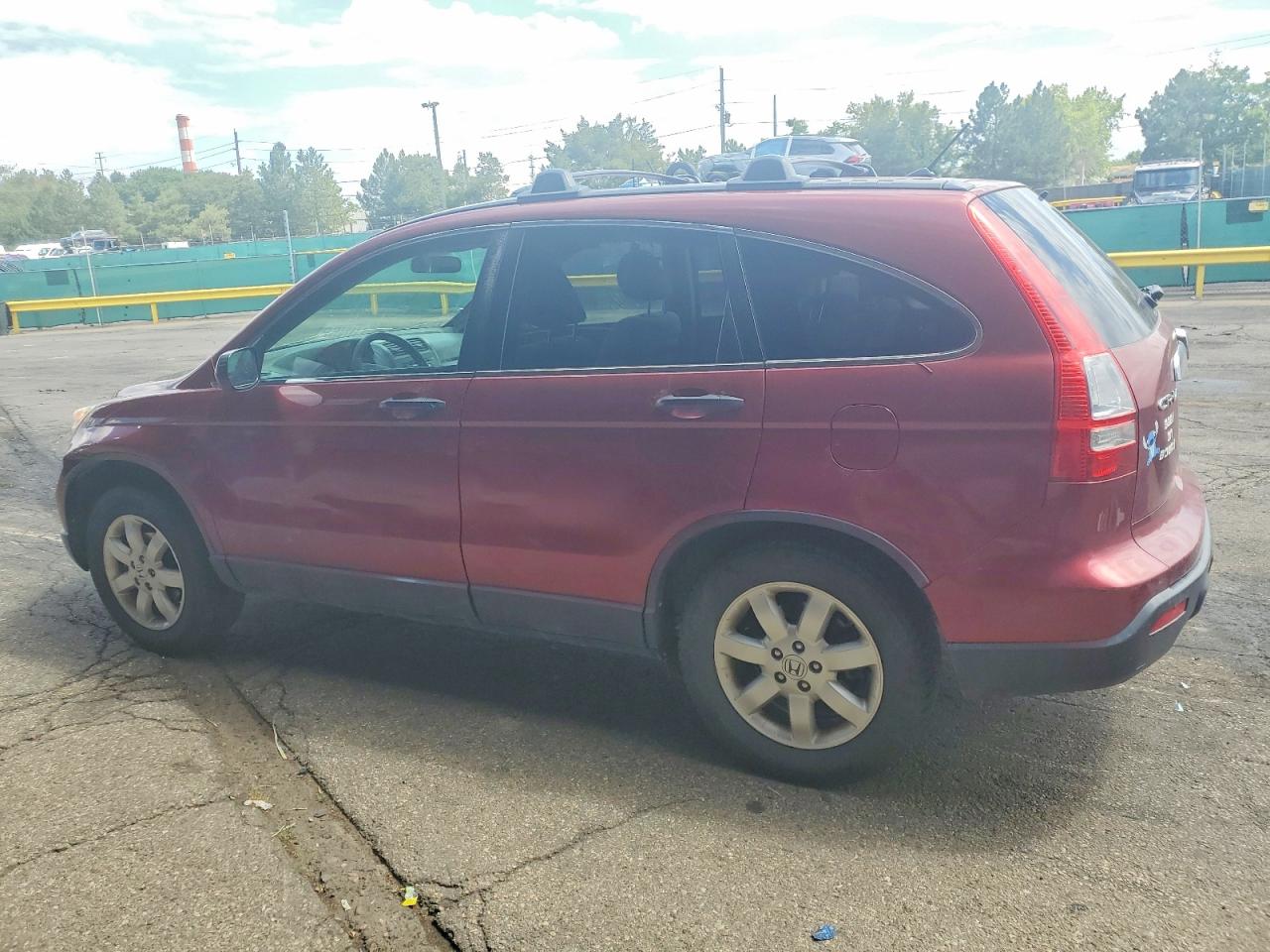 2007 Honda Cr-v Ex Maroon vin: JHLRE48587C110998