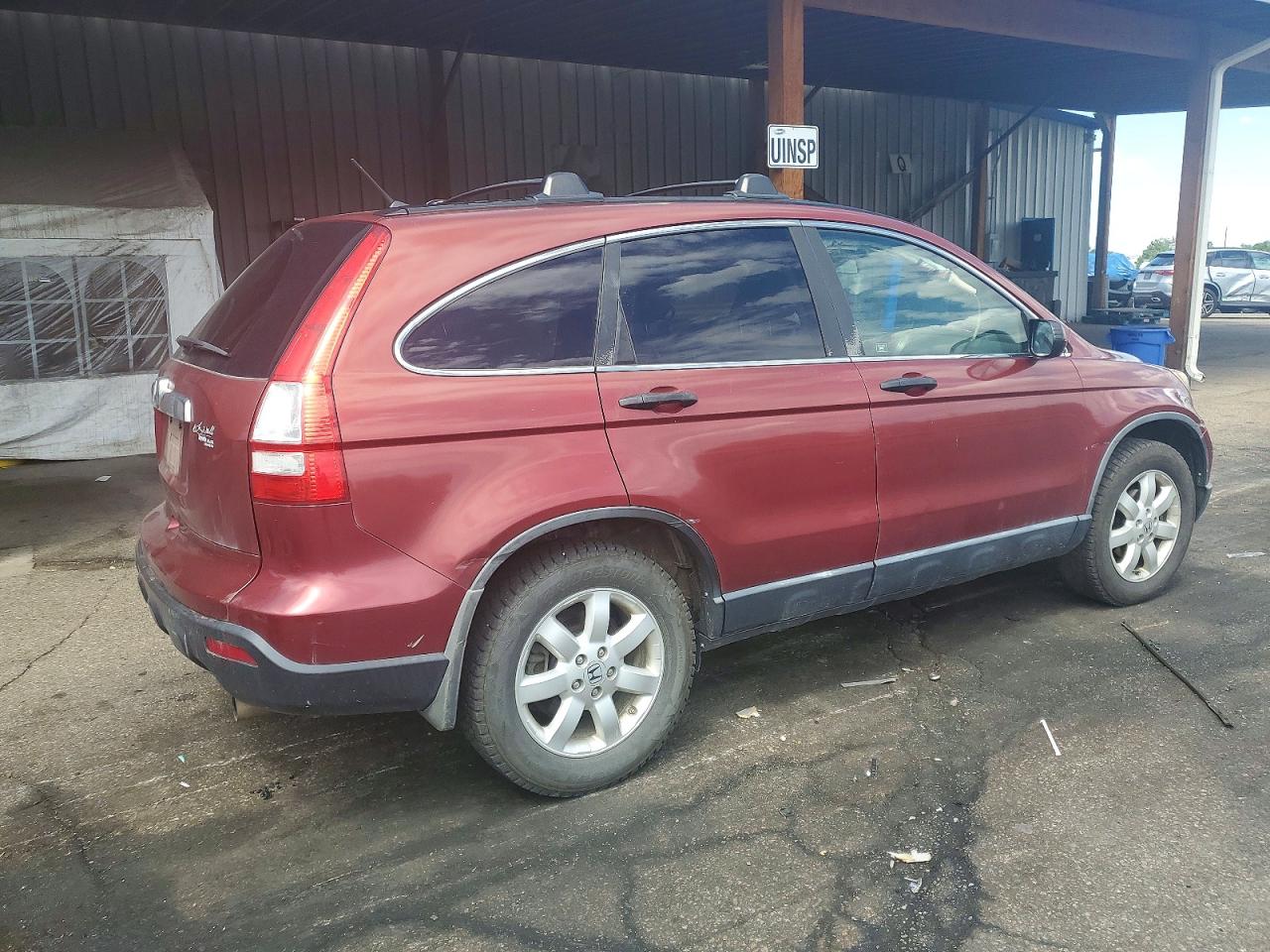 2007 Honda Cr-v Ex Maroon vin: JHLRE48587C110998