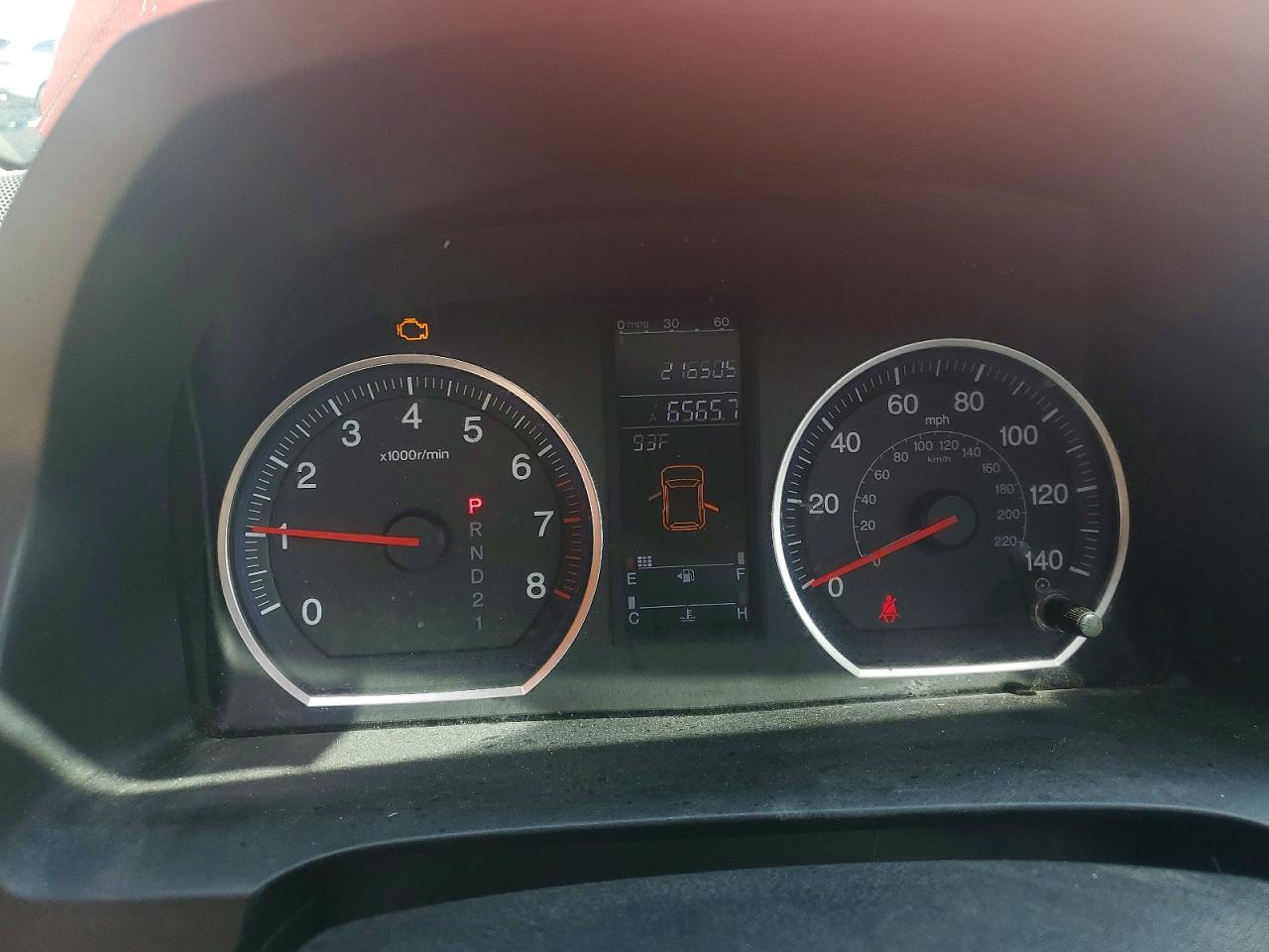 2007 Honda Cr-v Ex Maroon vin: JHLRE48587C110998