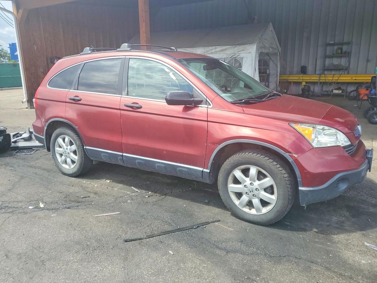 2007 Honda Cr-v Ex Maroon vin: JHLRE48587C110998