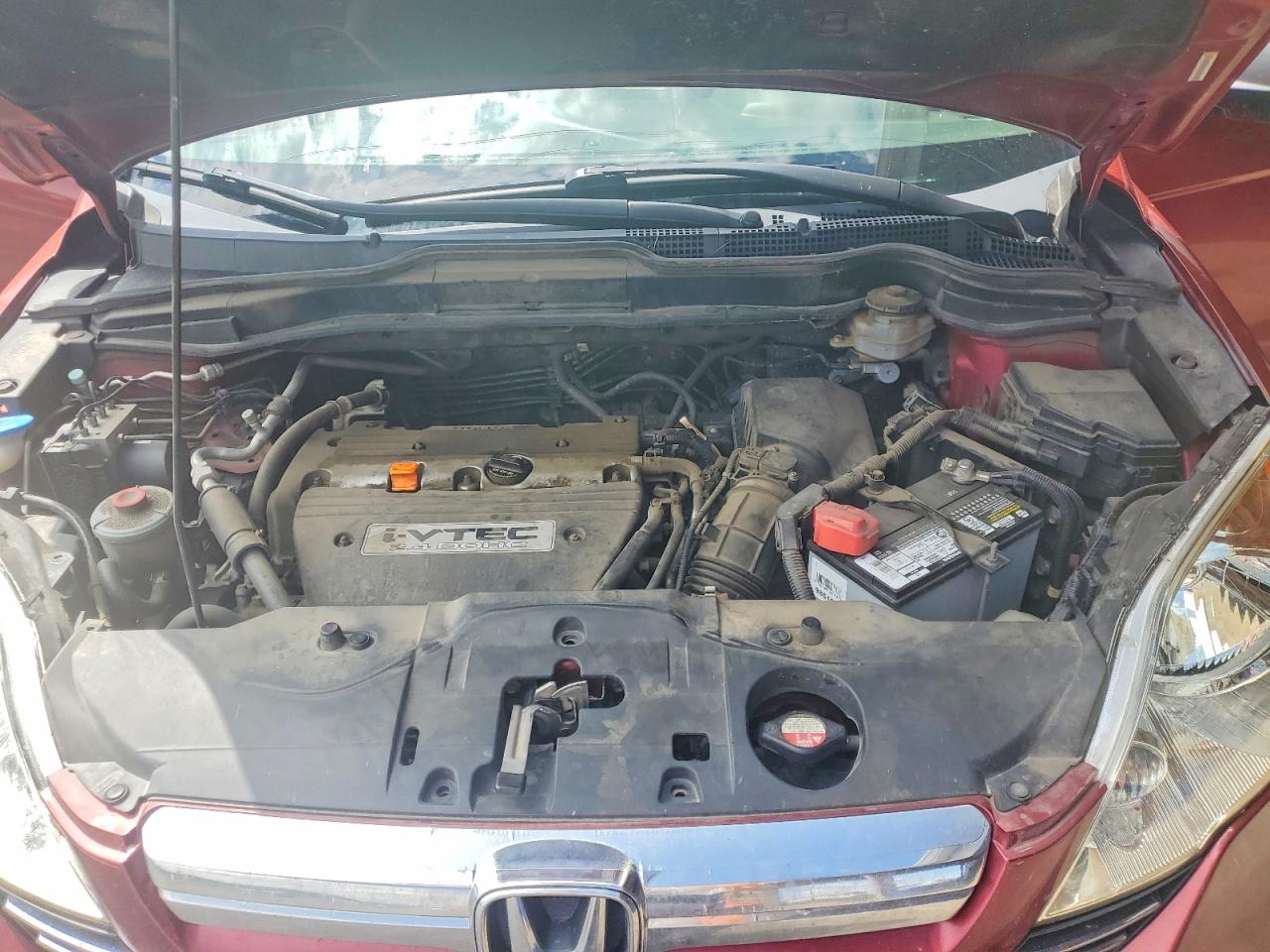 2007 Honda Cr-v Ex Maroon vin: JHLRE48587C110998