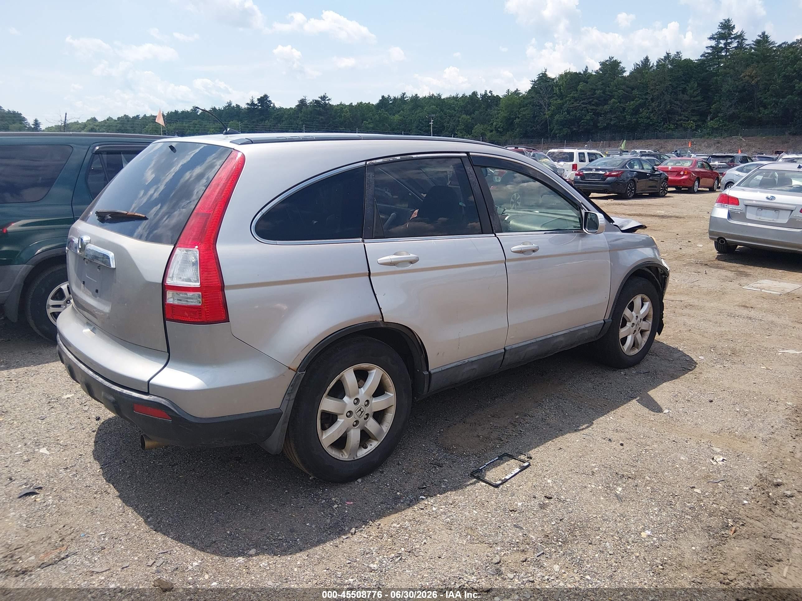 2007 Honda Cr-v Ex Gray vin: JHLRE48587C119927