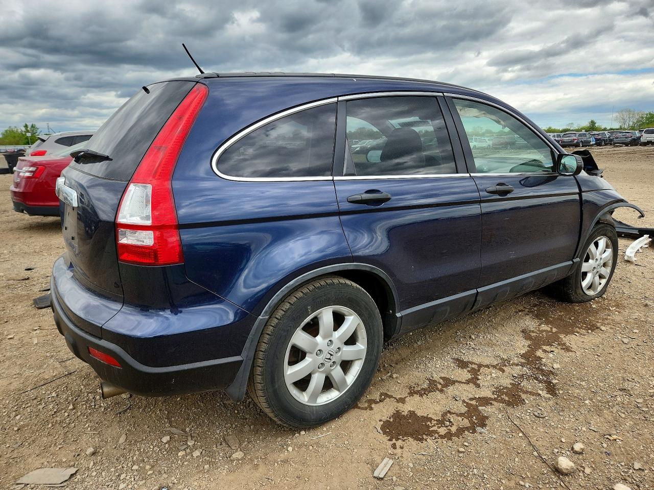 2008 Honda Cr-v Ex Blue vin: JHLRE48588C000065