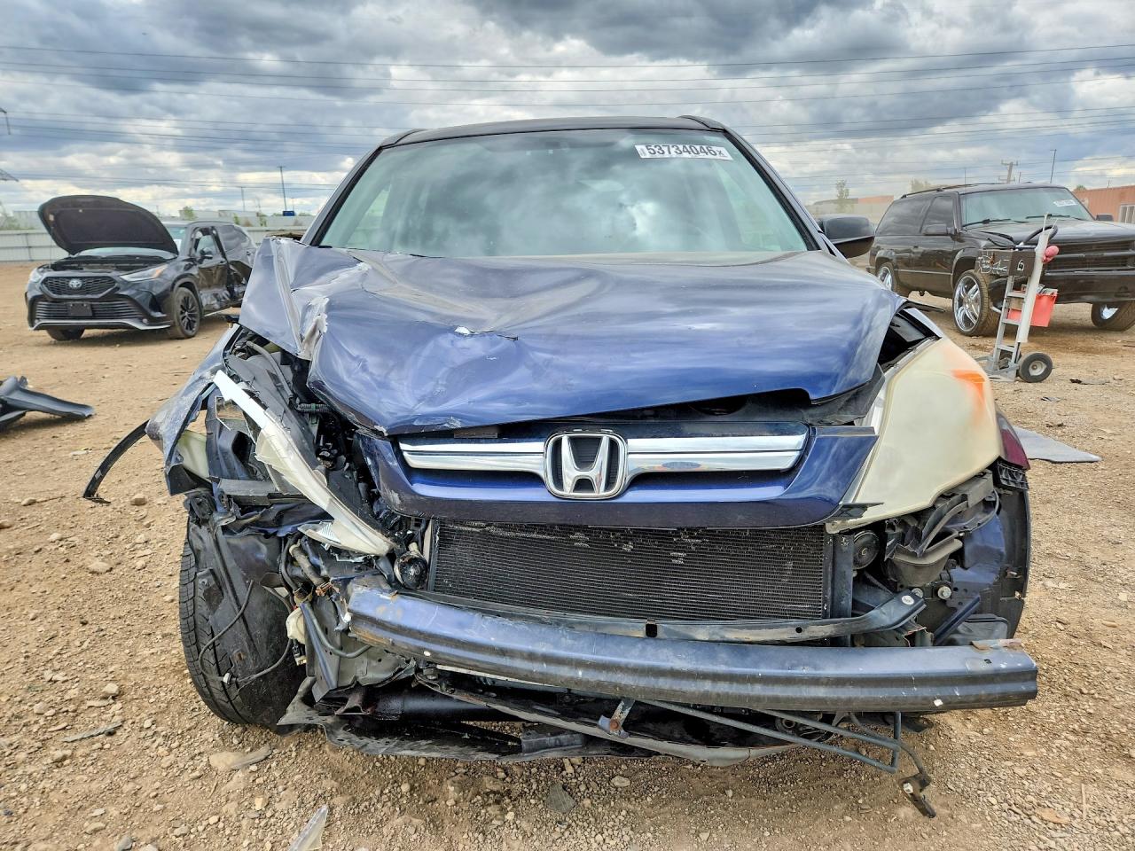 2008 Honda Cr-v Ex Blue vin: JHLRE48588C000065