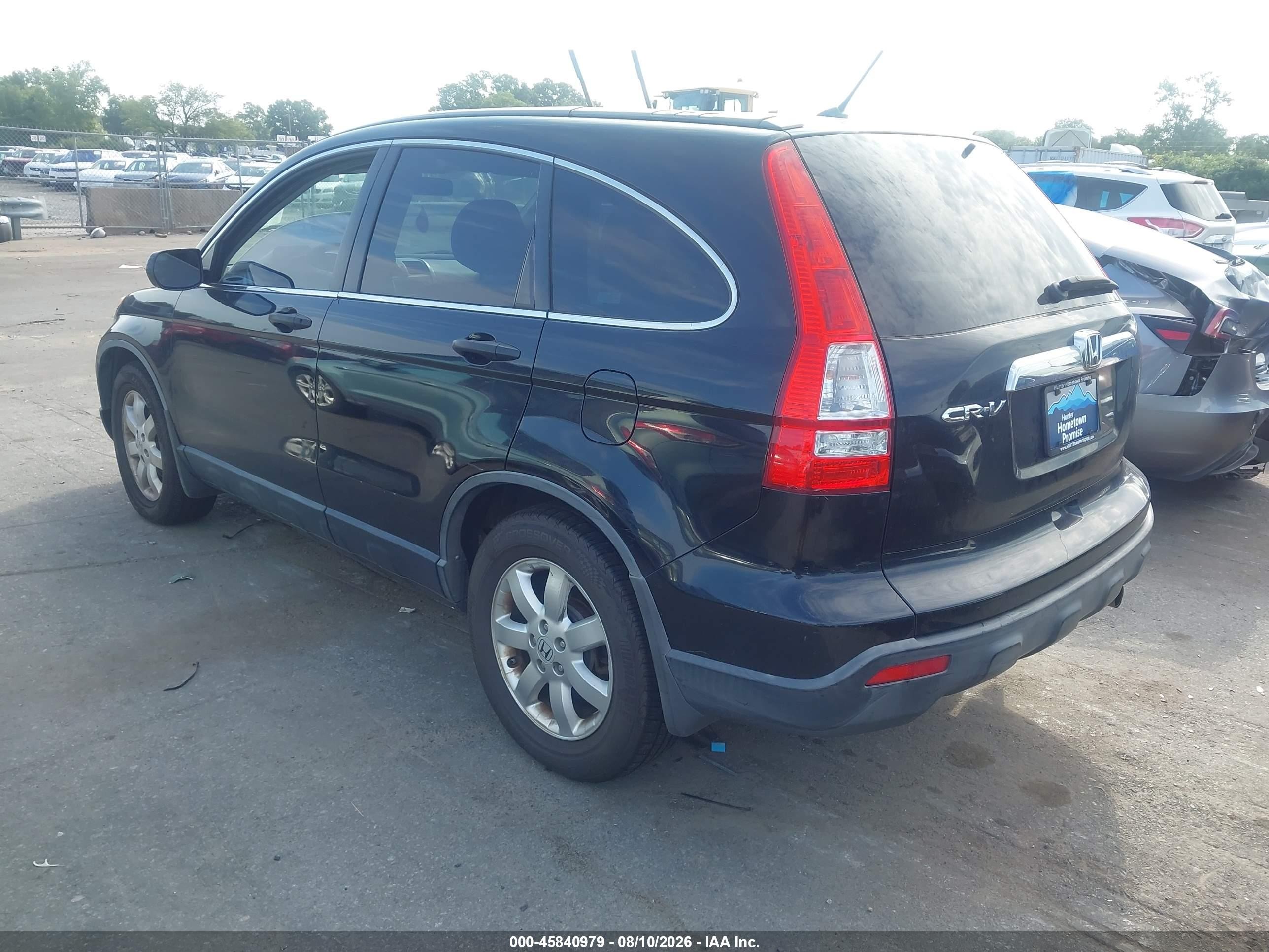 2008 Honda Cr-v Ex Black vin: JHLRE48588C001006