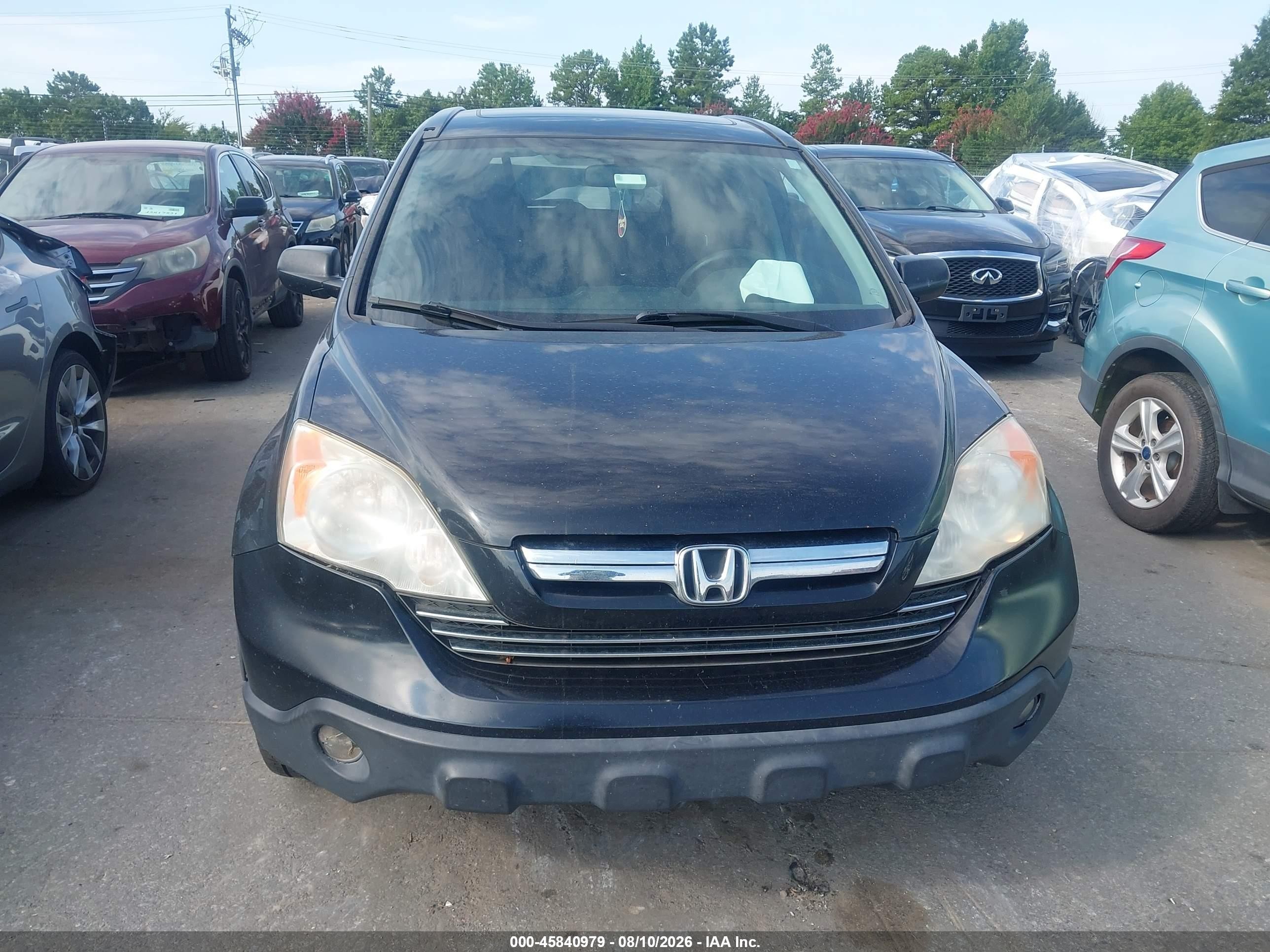 2008 Honda Cr-v Ex Black vin: JHLRE48588C001006