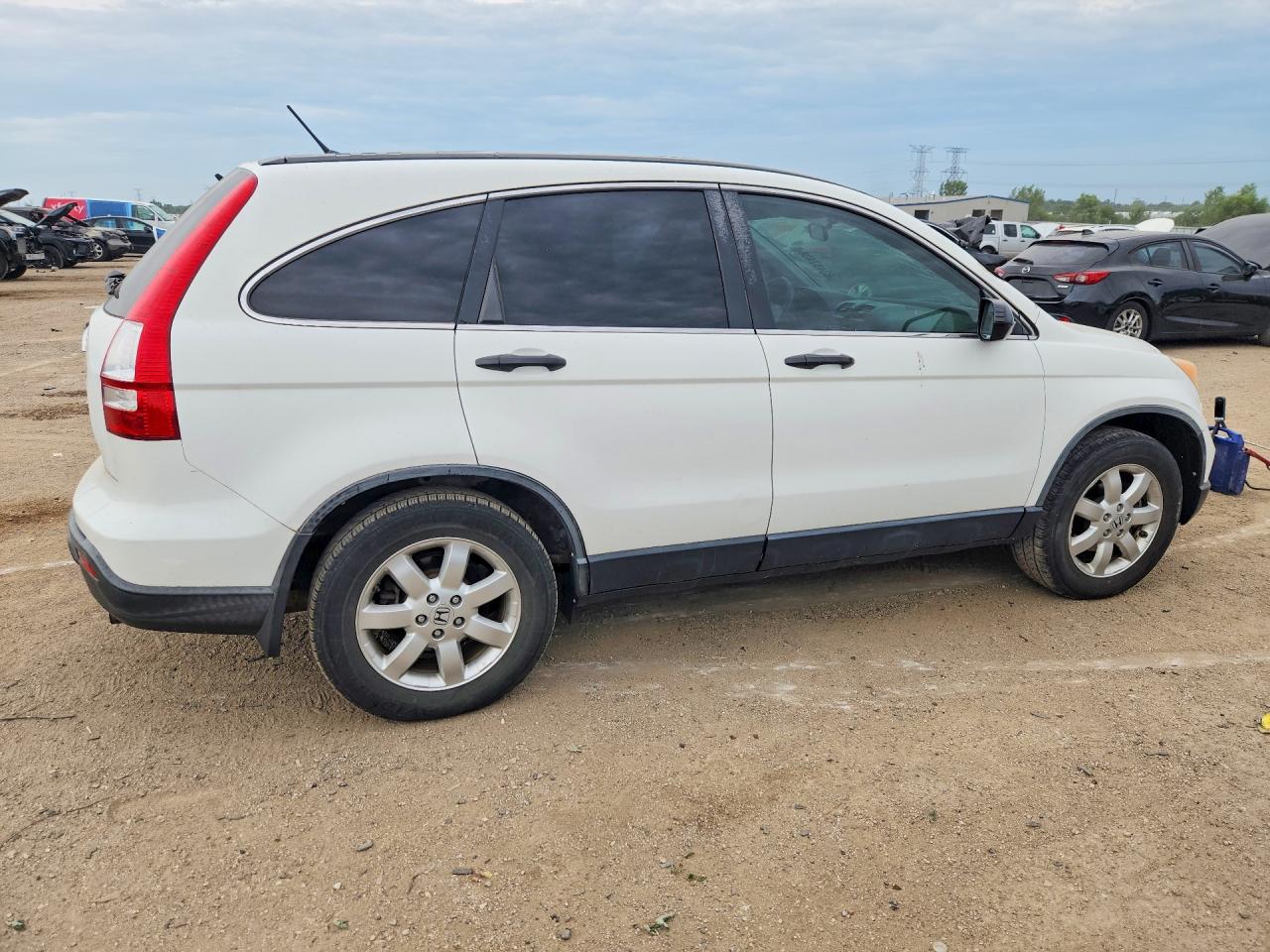 2008 Honda Cr-v Ex White vin: JHLRE48588C005749