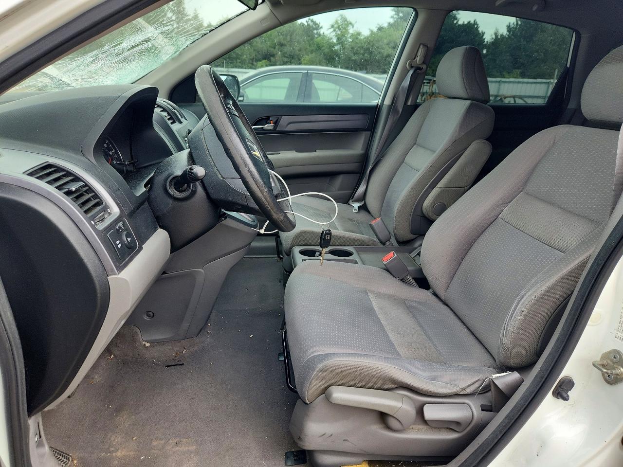 2008 Honda Cr-v Ex White vin: JHLRE48588C005749