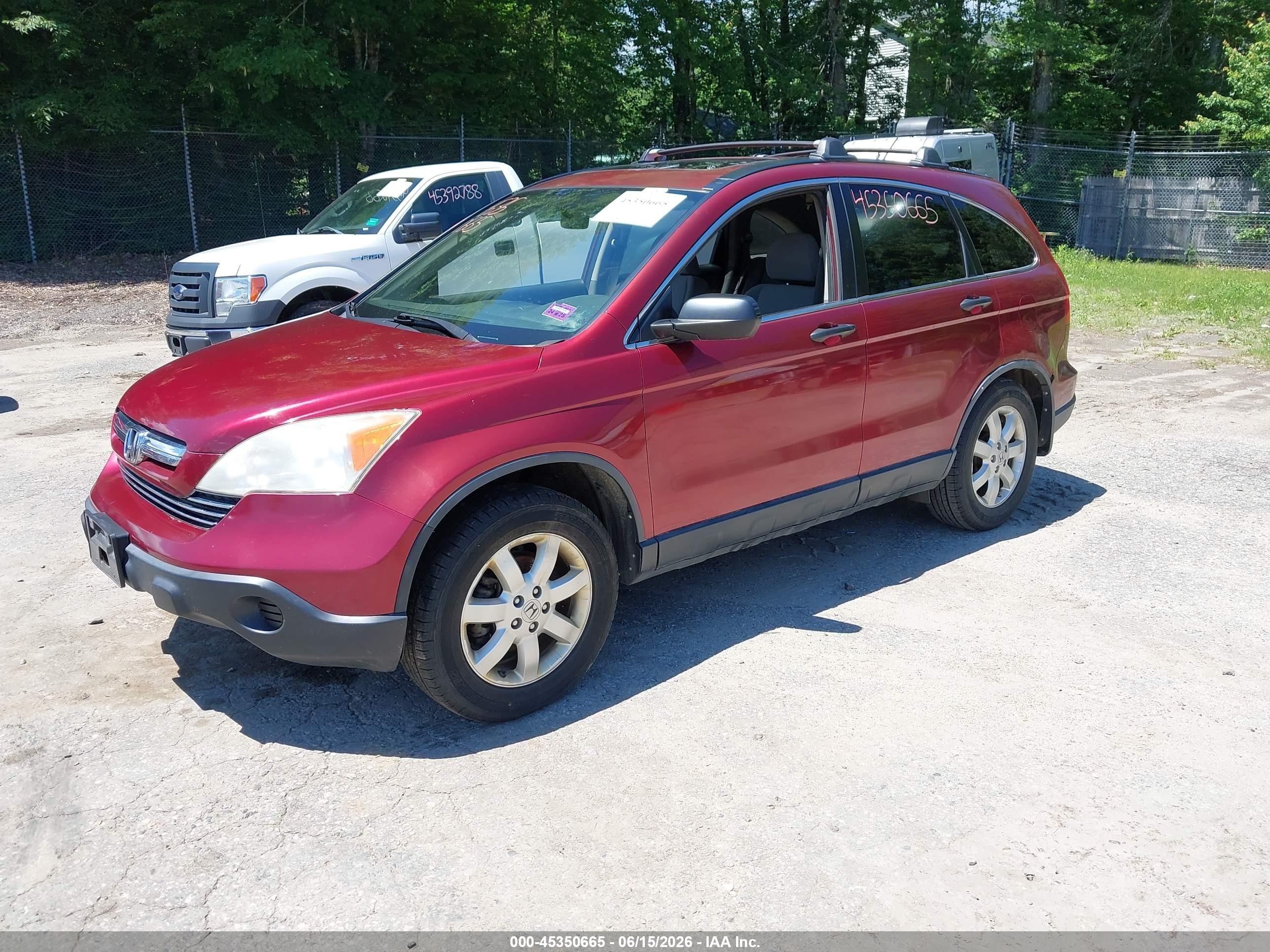 2008 Honda Cr-v Ex Maroon vin: JHLRE48588C050691