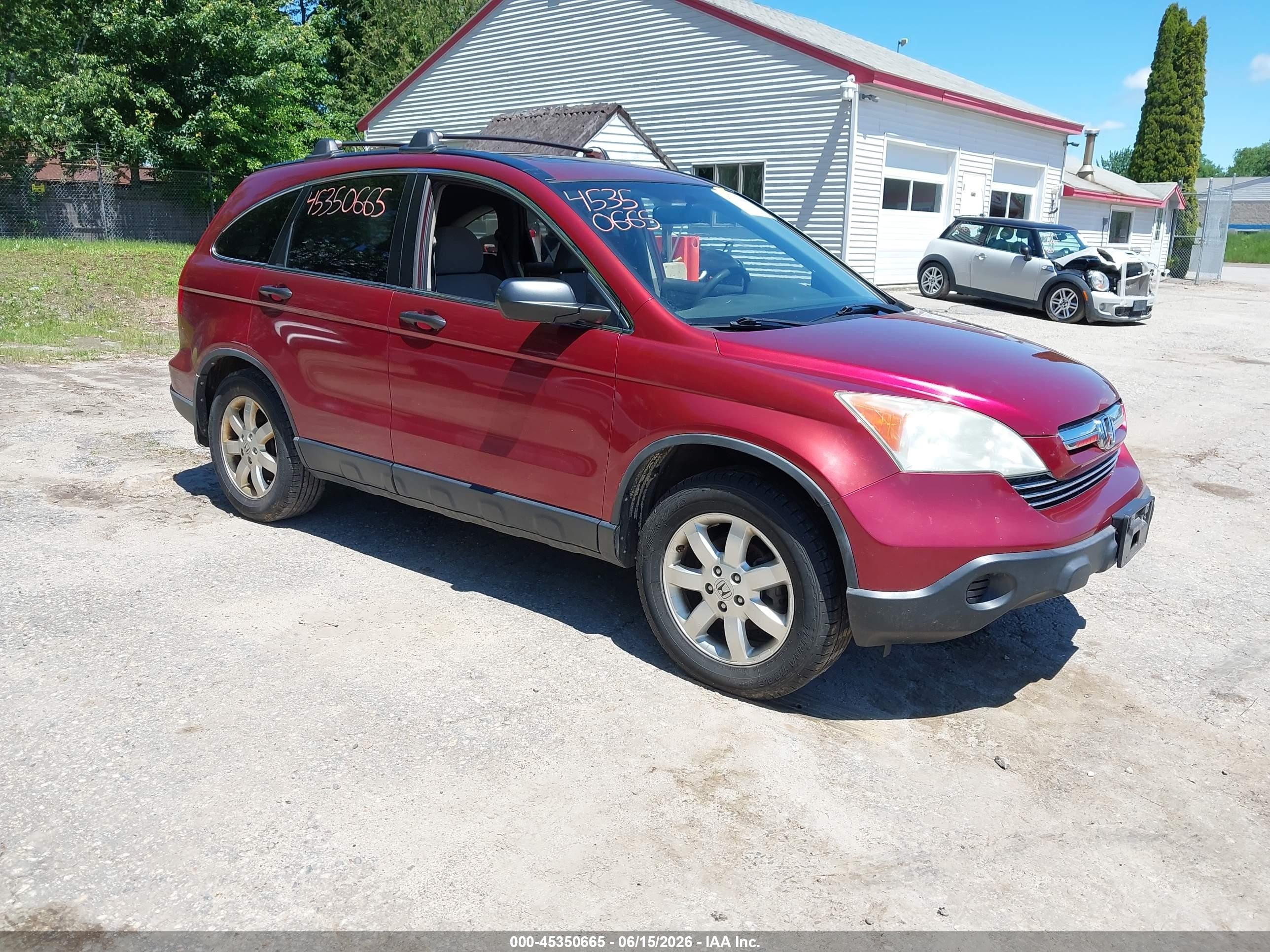 2008 Honda Cr-v Ex Maroon vin: JHLRE48588C050691
