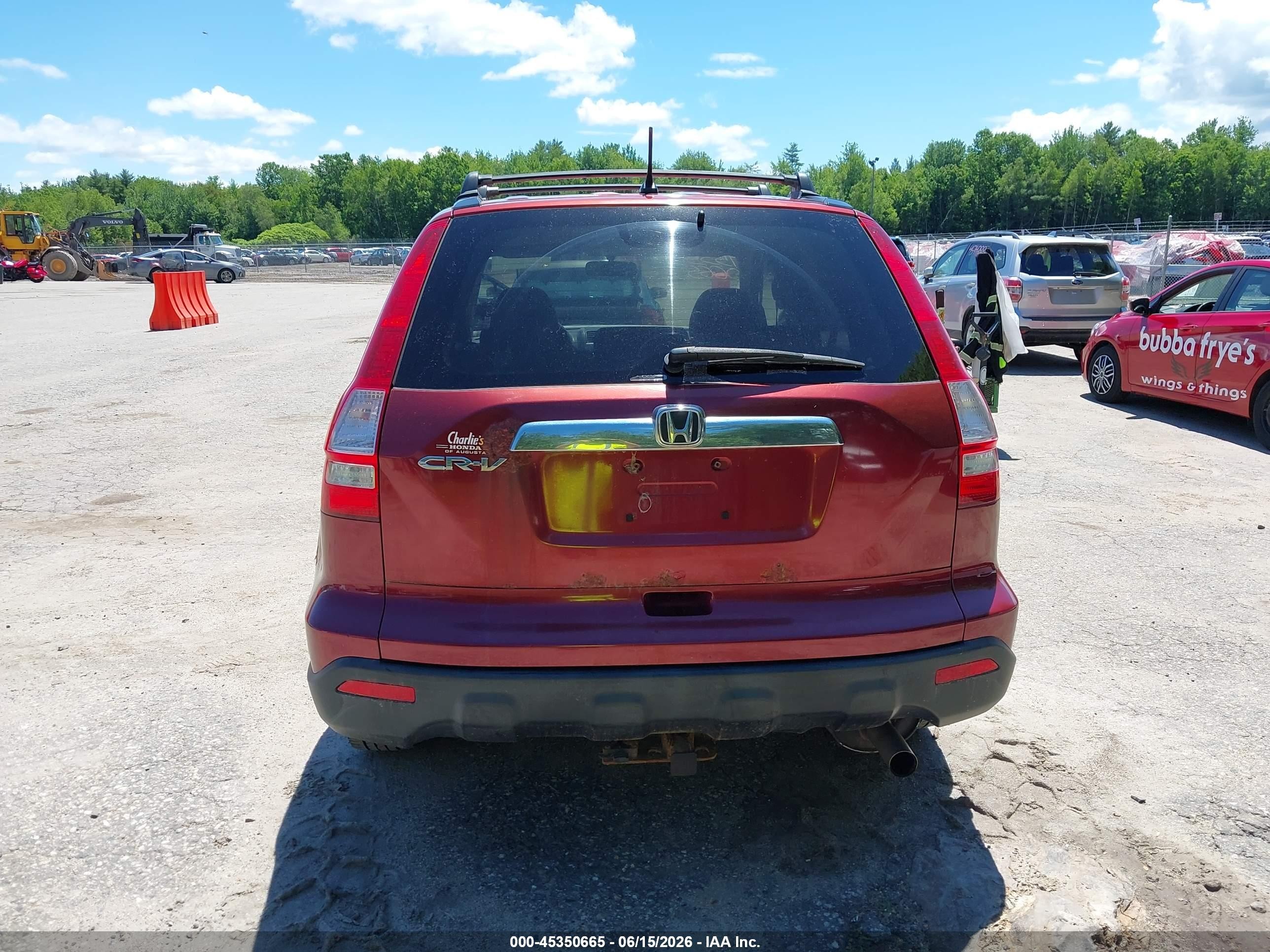 2008 Honda Cr-v Ex Maroon vin: JHLRE48588C050691