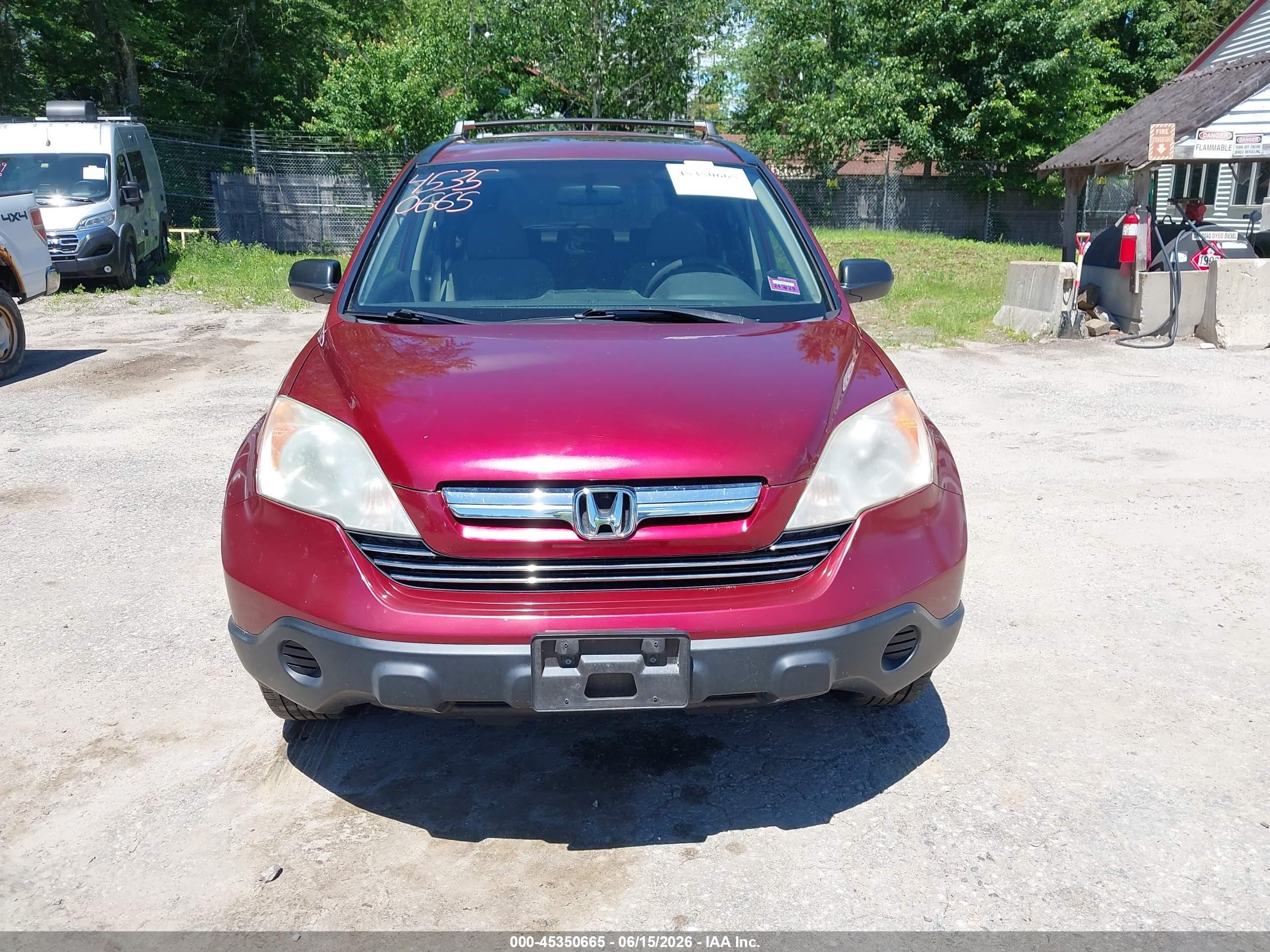 2008 Honda Cr-v Ex Maroon vin: JHLRE48588C050691