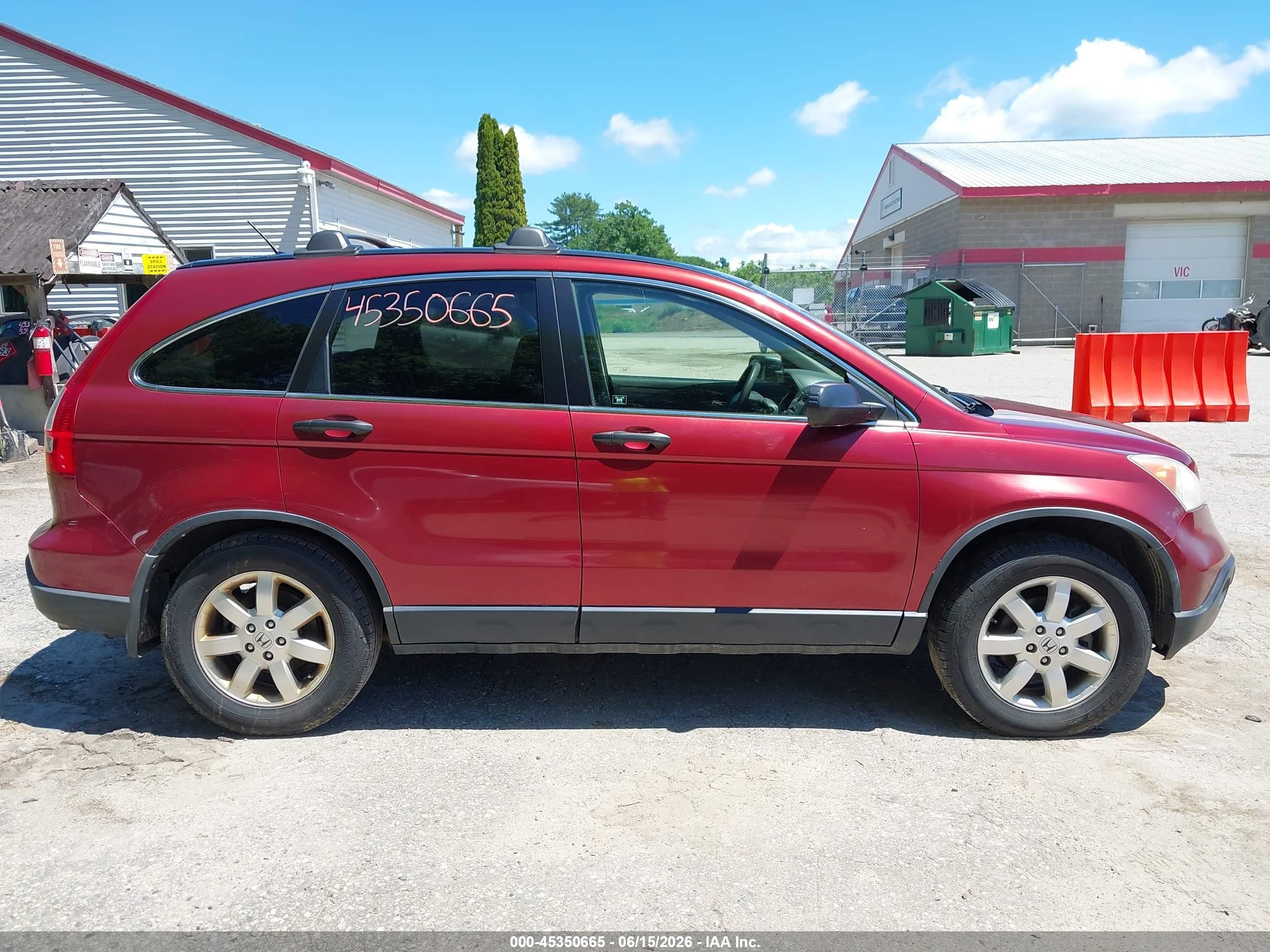 2008 Honda Cr-v Ex Maroon vin: JHLRE48588C050691