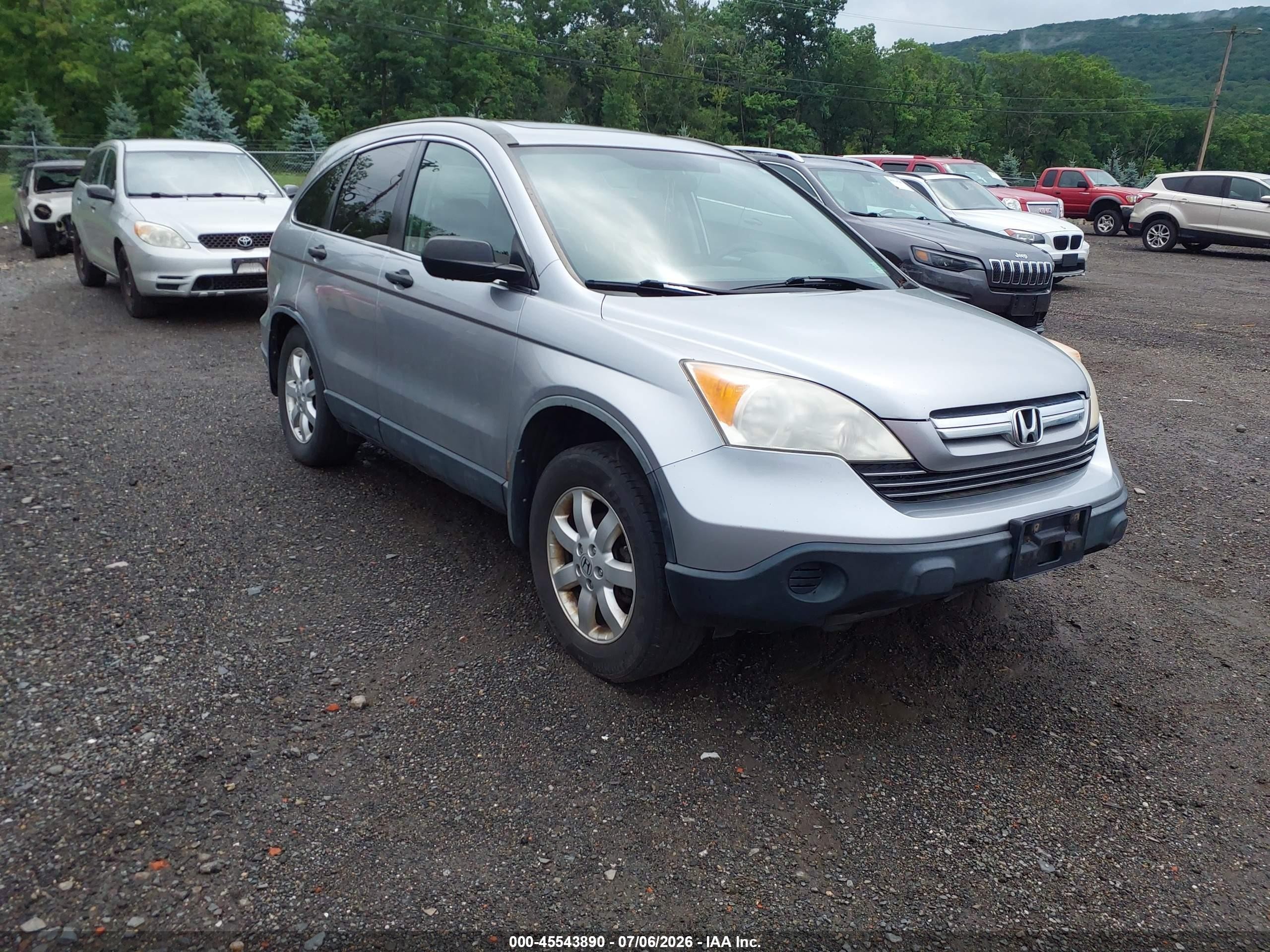 2008 Honda Cr-v Ex Silver vin: JHLRE48588C072352