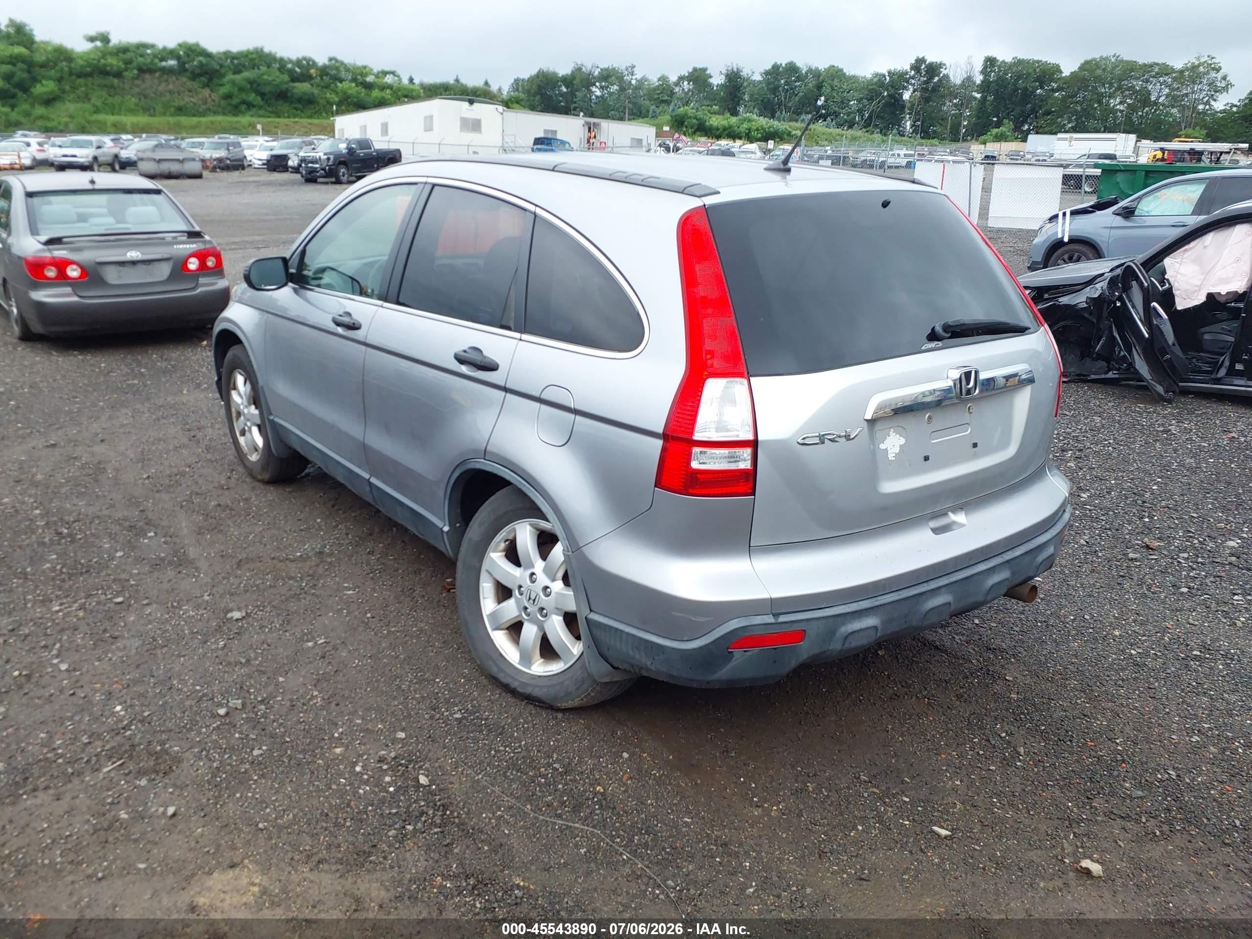2008 Honda Cr-v Ex Silver vin: JHLRE48588C072352