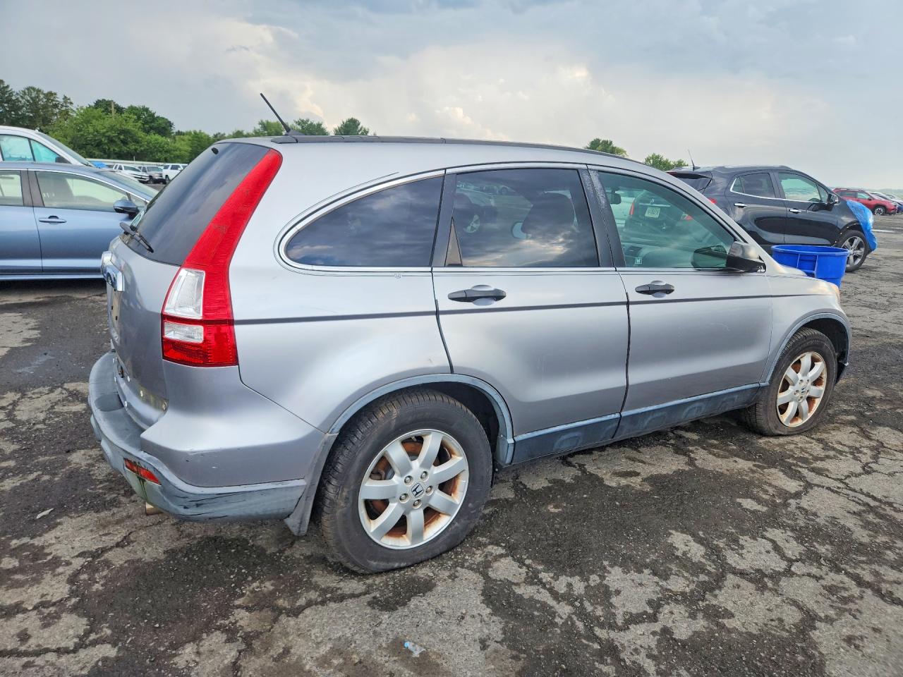 2008 Honda Cr-v Ex Silver vin: JHLRE48588C081388