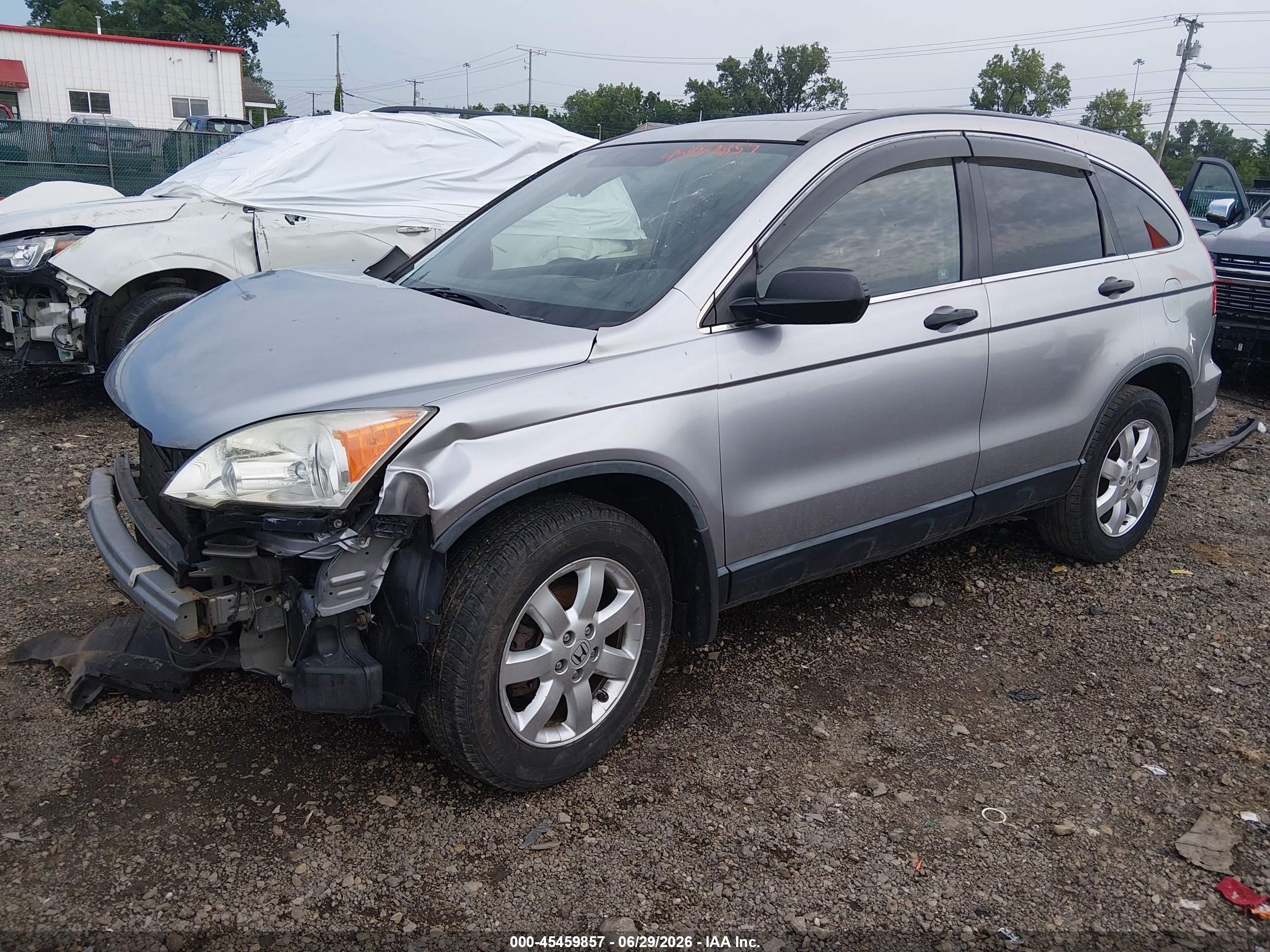2007 Honda Cr-v Ex Silver vin: JHLRE48597C018072
