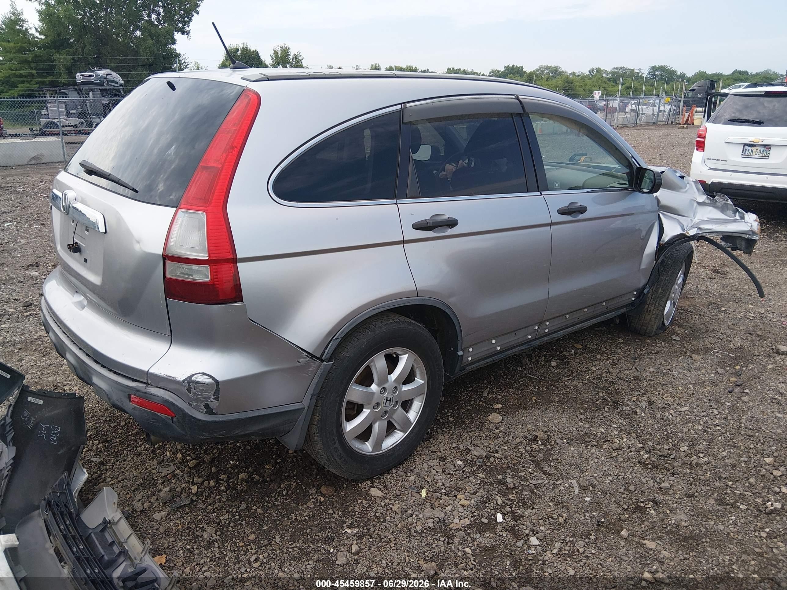 2007 Honda Cr-v Ex Silver vin: JHLRE48597C018072