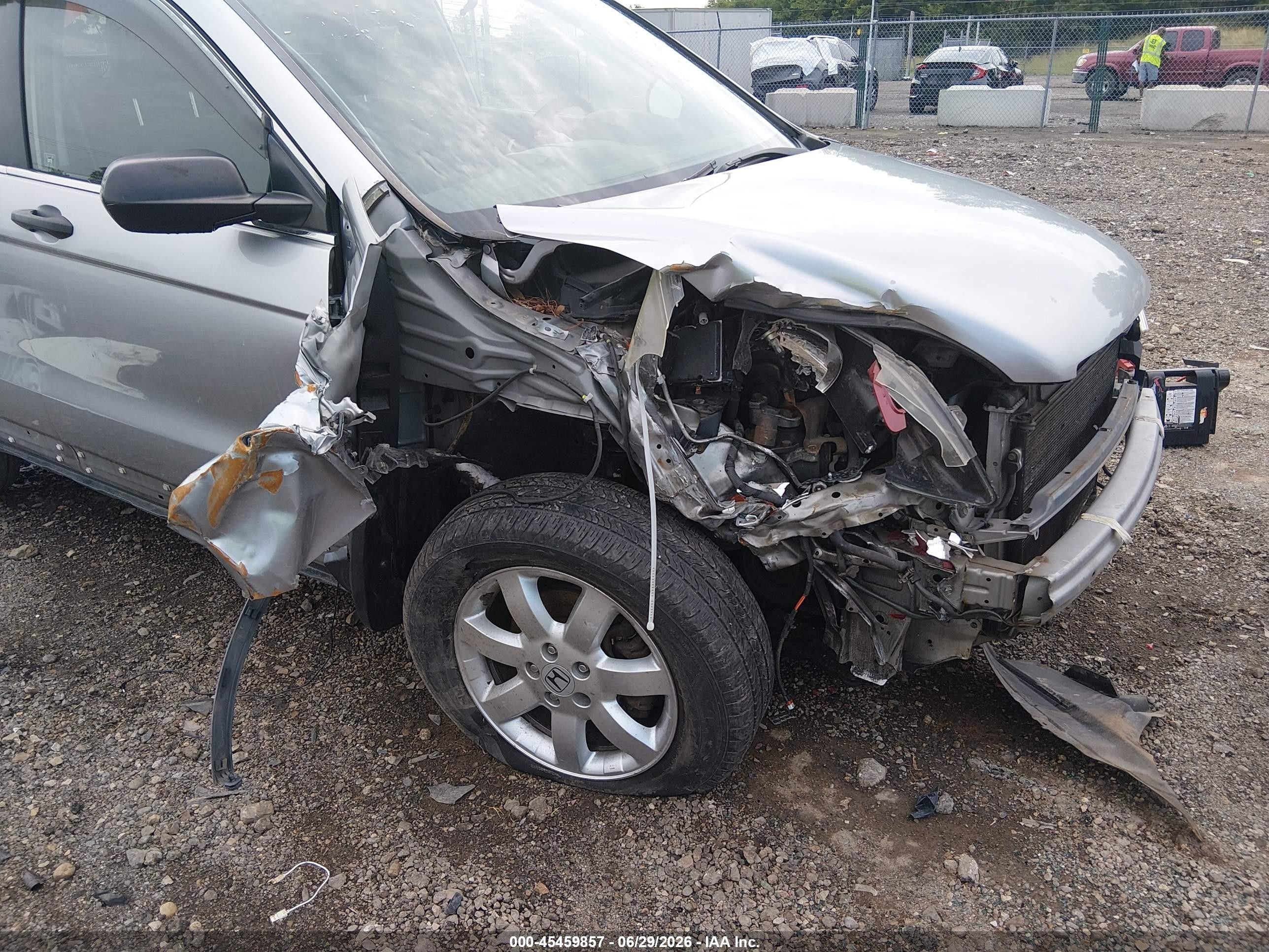 2007 Honda Cr-v Ex Silver vin: JHLRE48597C018072