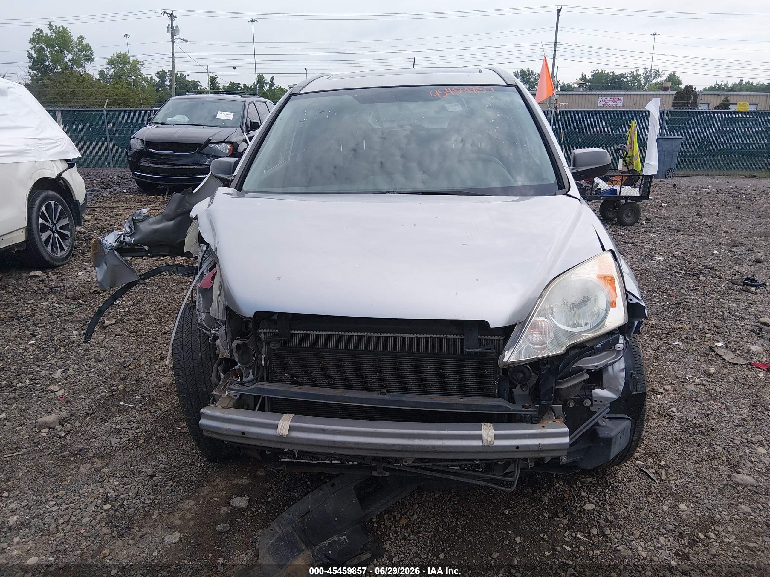 2007 Honda Cr-v Ex Silver vin: JHLRE48597C018072