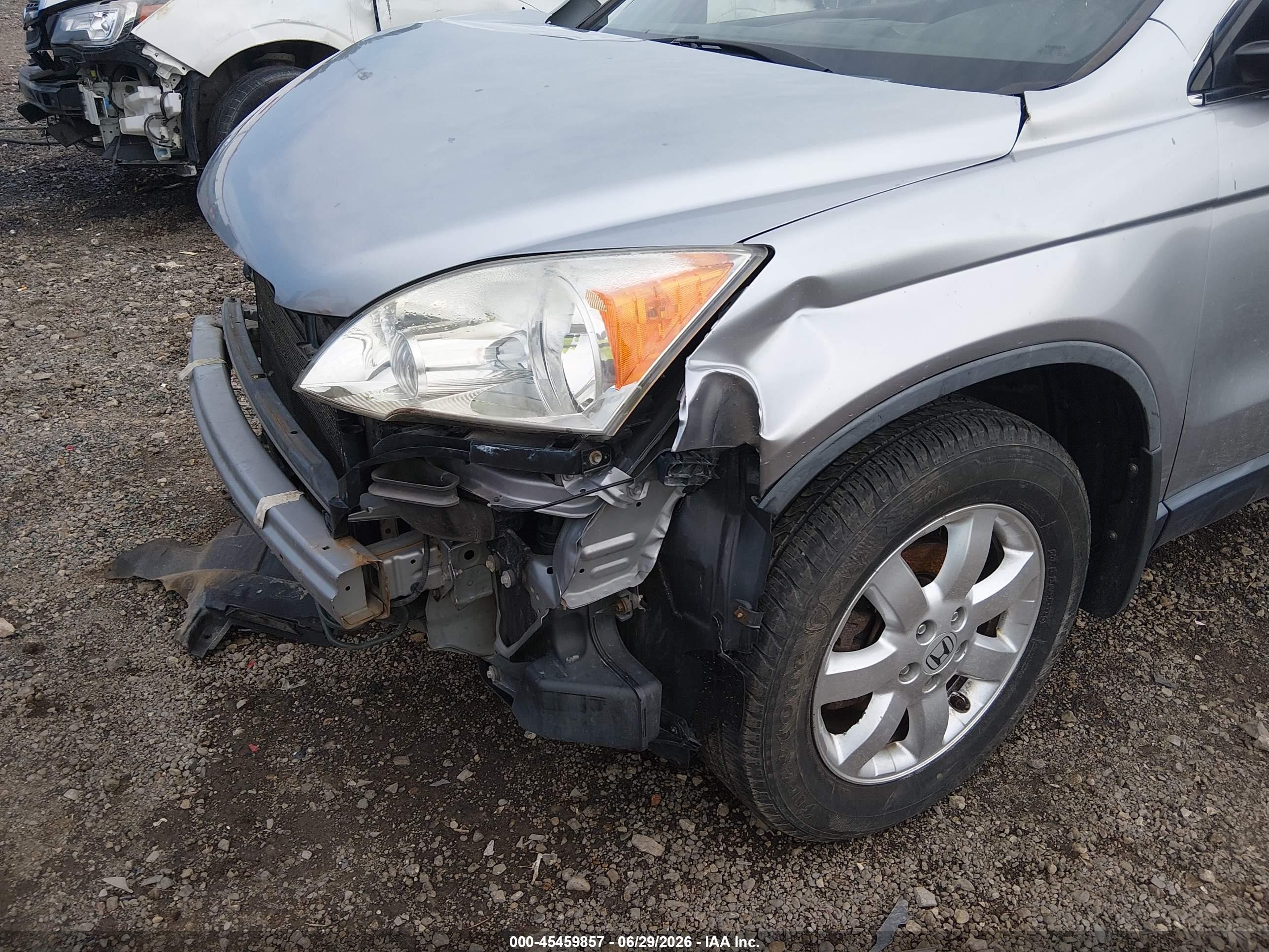 2007 Honda Cr-v Ex Silver vin: JHLRE48597C018072