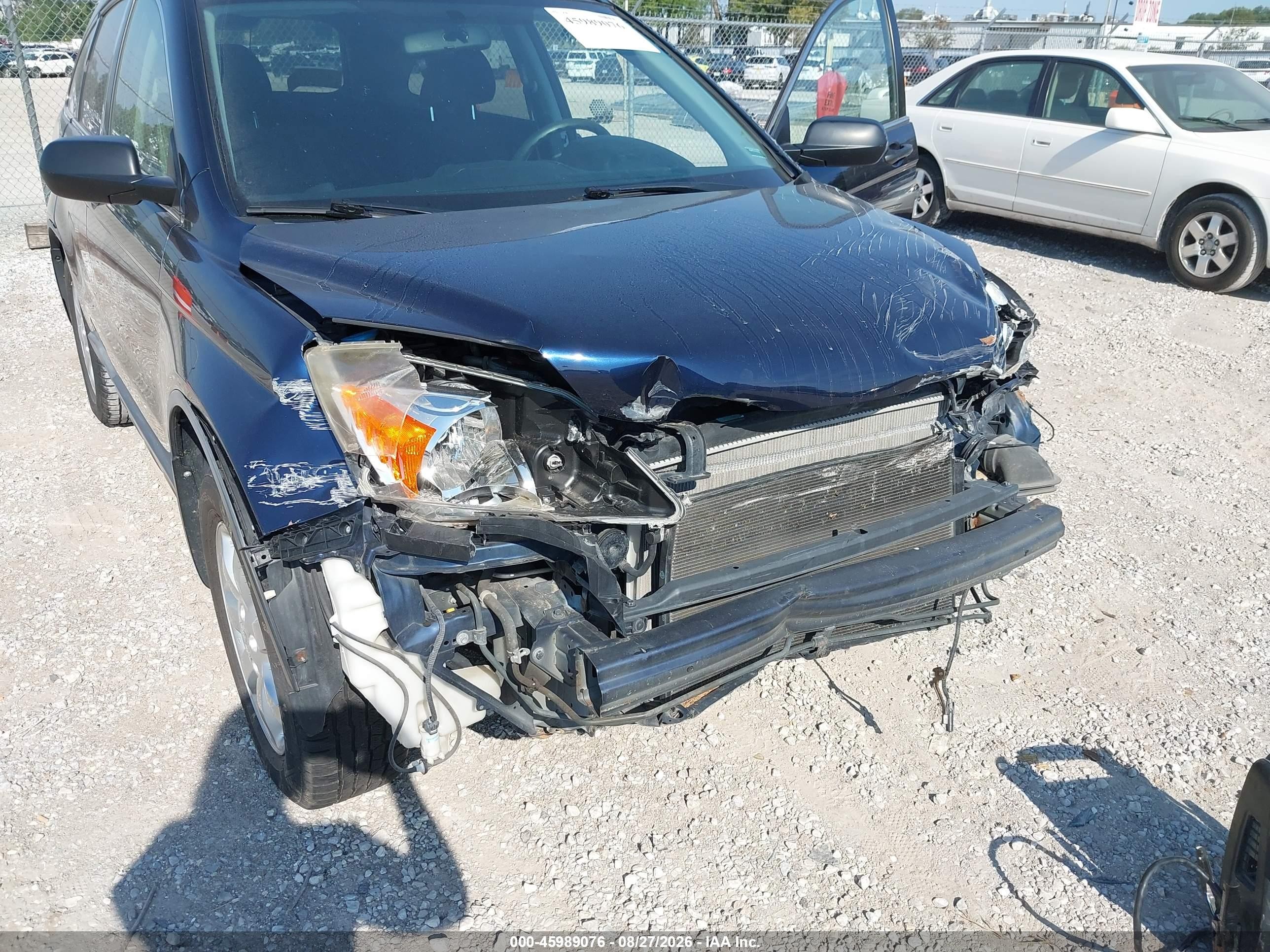 2007 Honda Cr-v Ex Dark Blue vin: JHLRE48597C039794